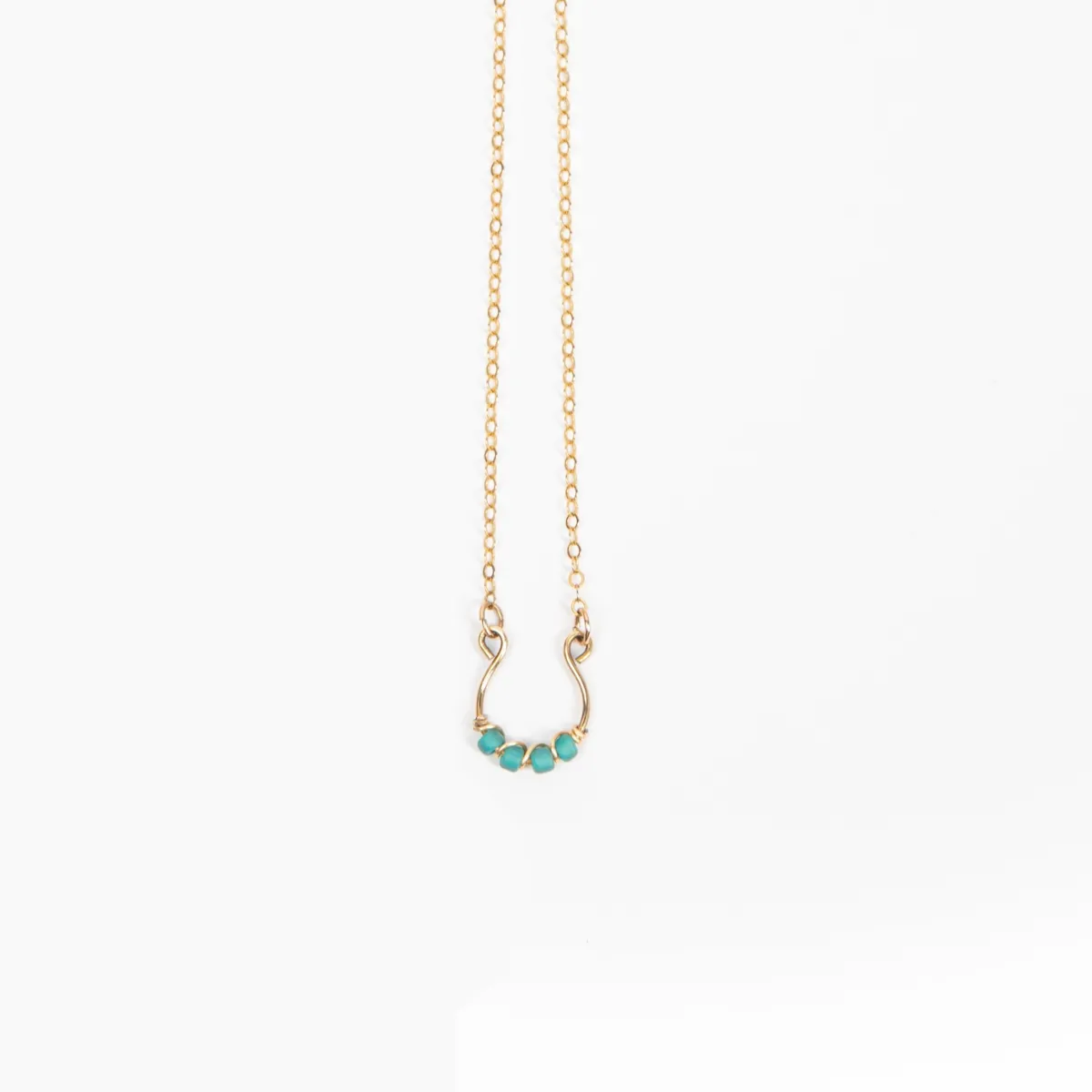 Moab Western Beaded Necklace in 14k Gold Filled