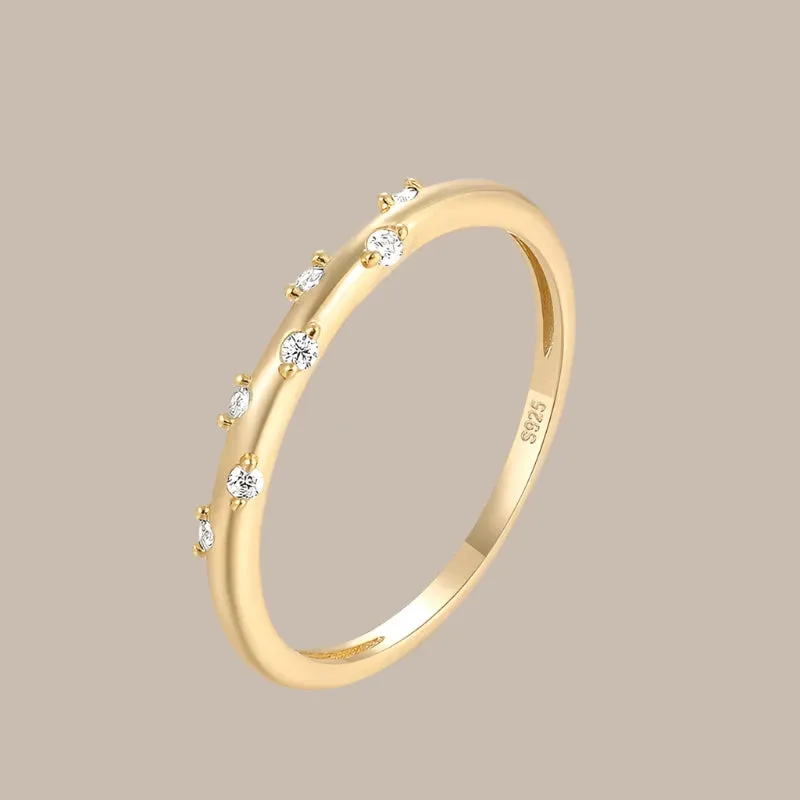 Moissanite Diamond Wedding Ring