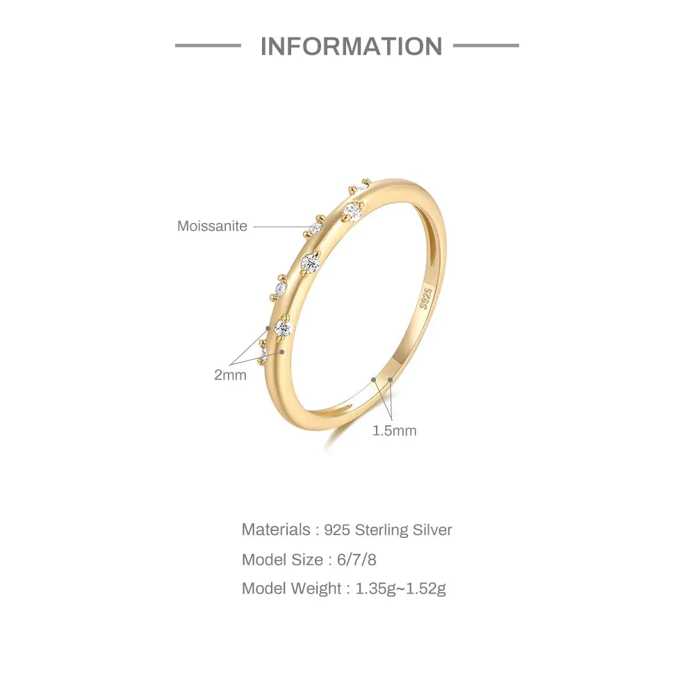 Moissanite Diamond Wedding Ring