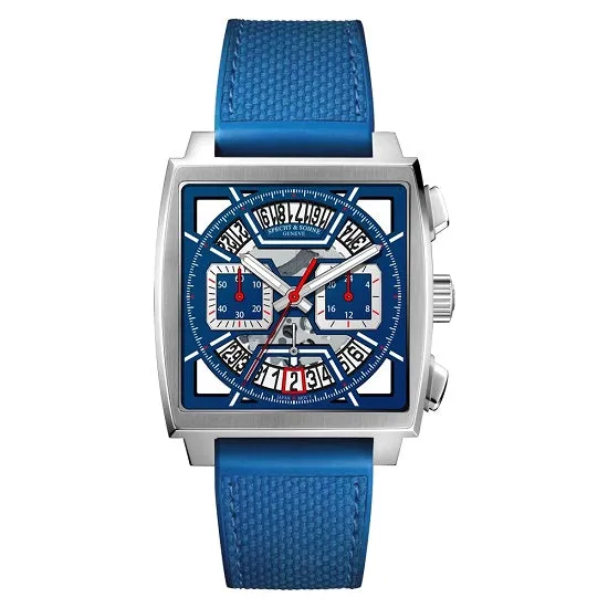 Monaco Gulf Style Quartz Chronograph Waterproof with Calendar Sports Watch for Man