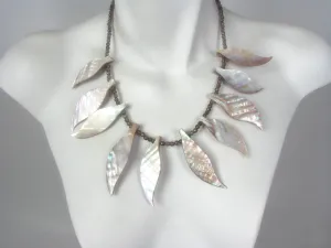 Mother of Pearl and Smoky Quartz Necklace