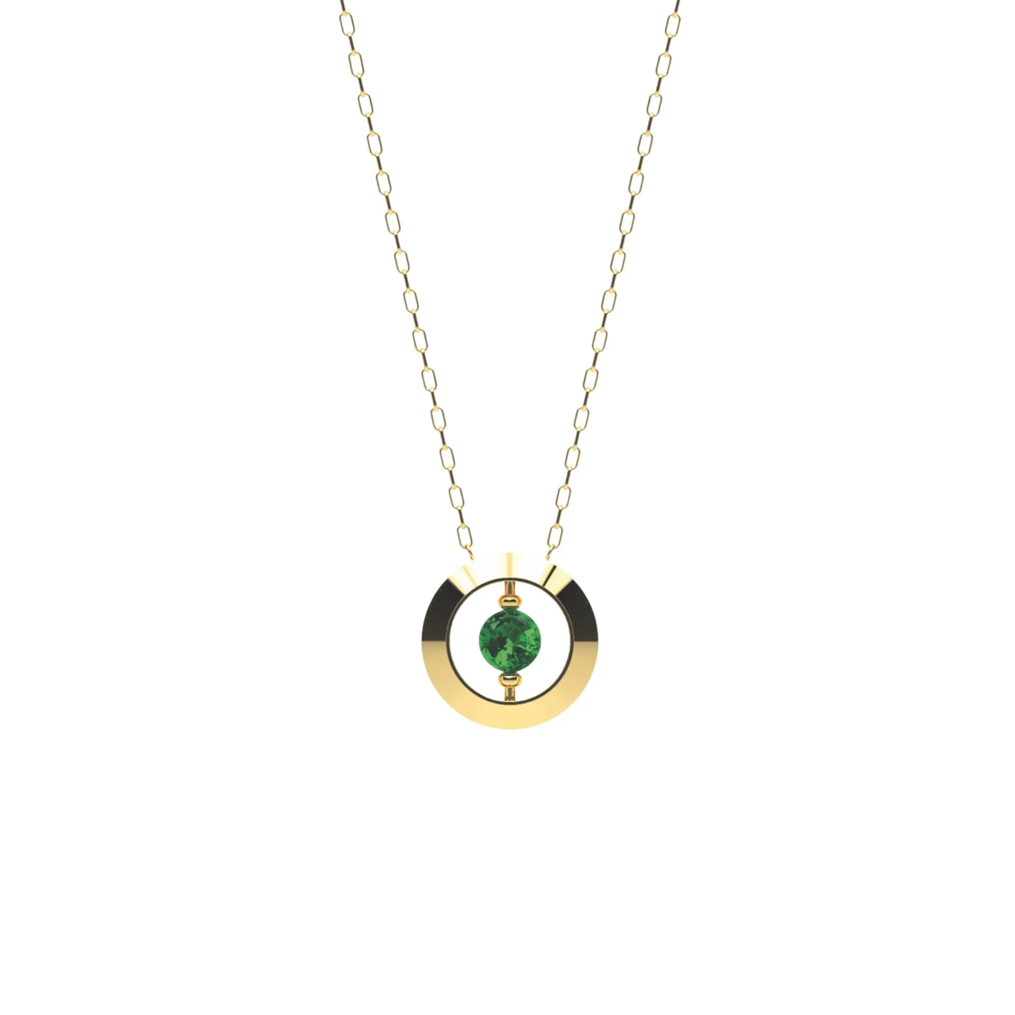 Mother's love necklace- Green onyx