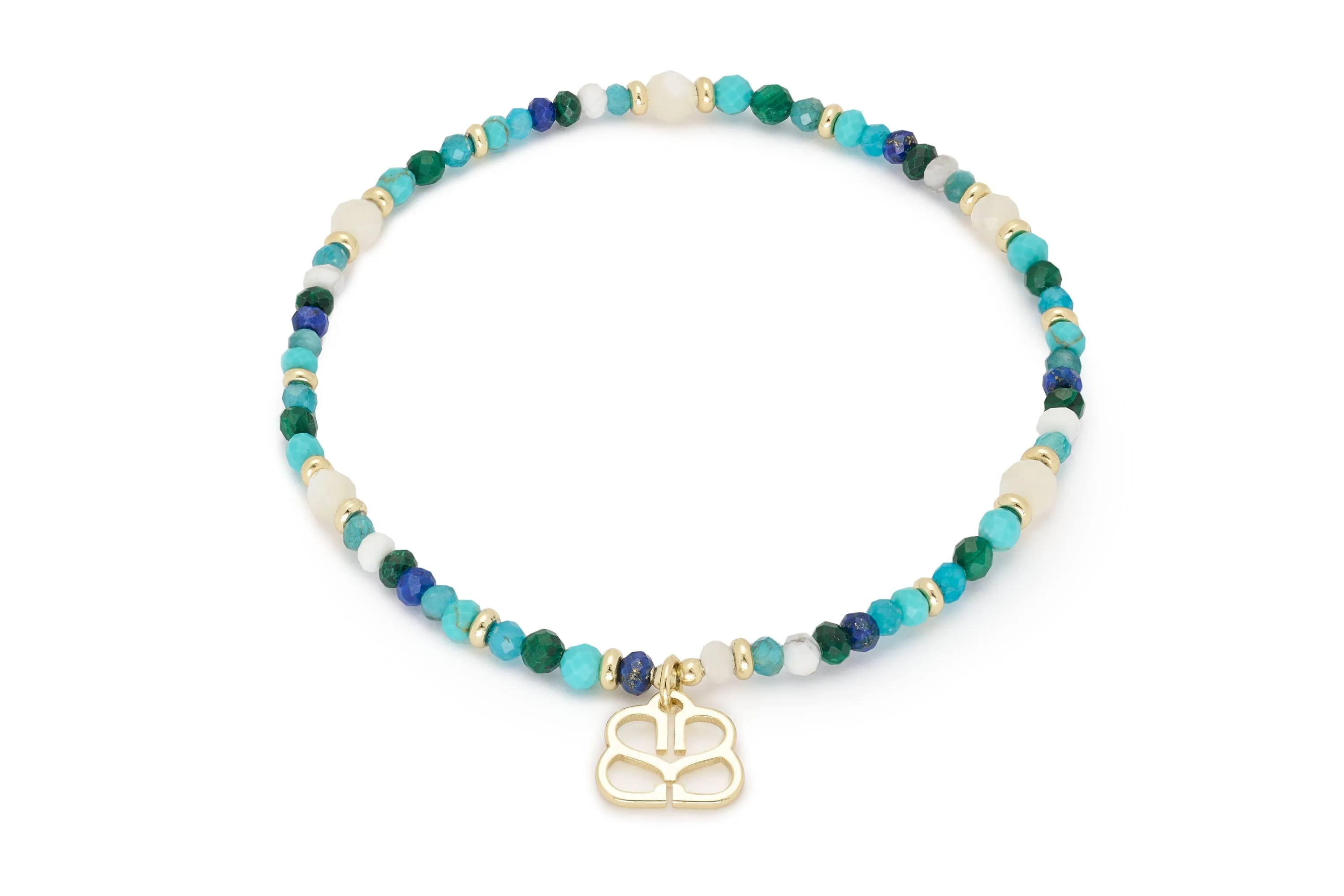 Naxos 2 Layer Gemstone Bracelet Stack