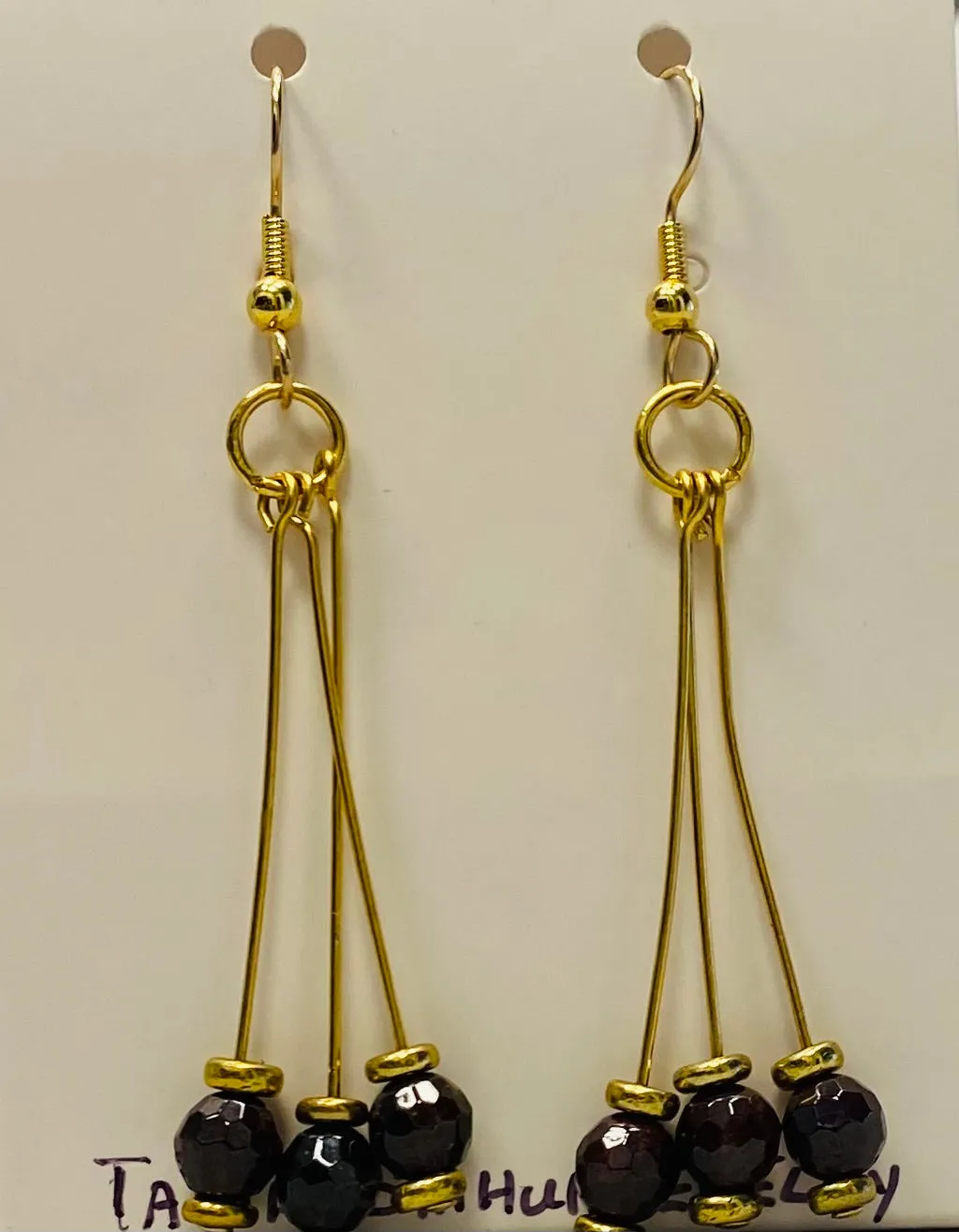 New ! Tania Snihur gold jewelry earrings