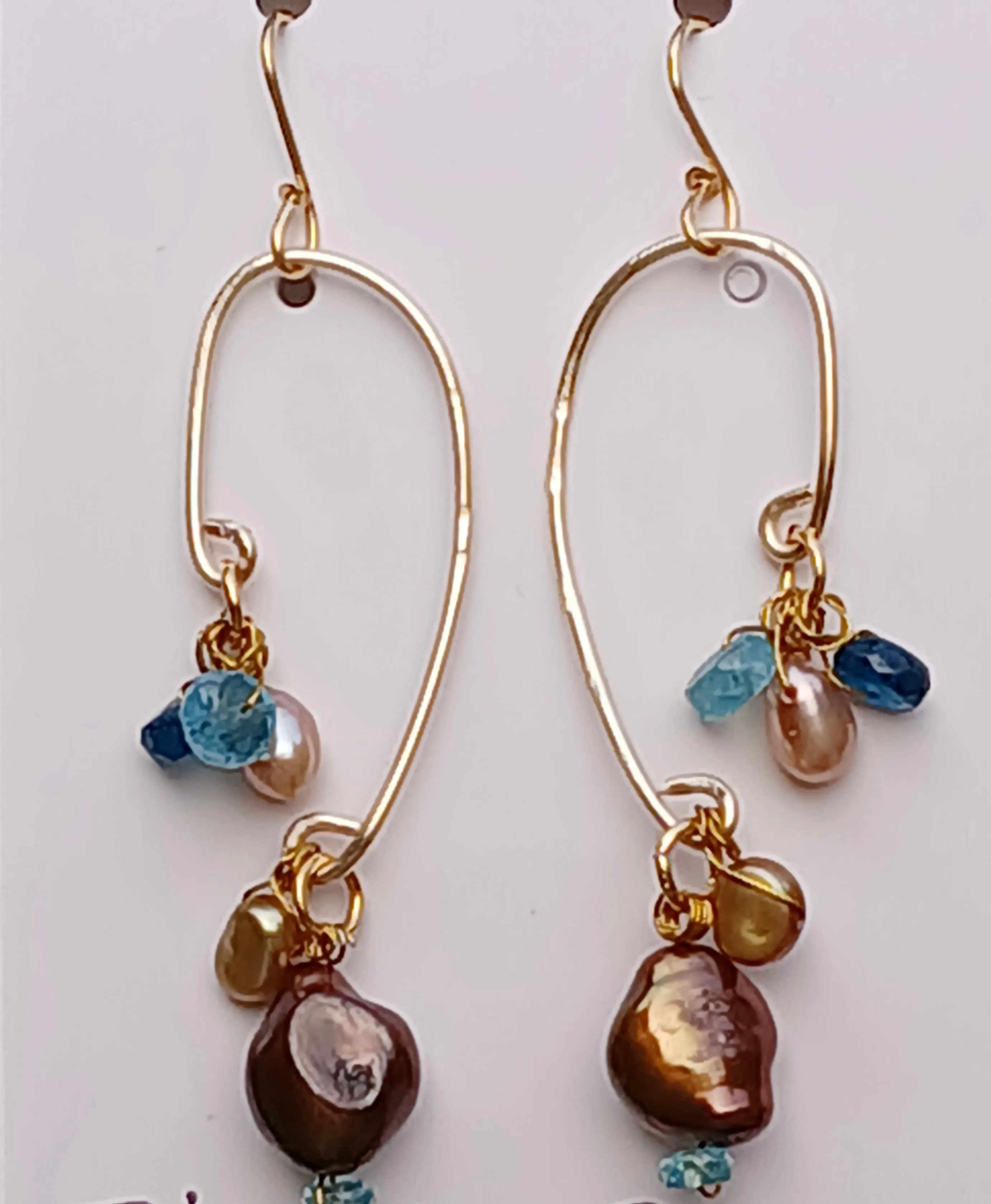 New ! Tania Snihur gold jewelry earrings