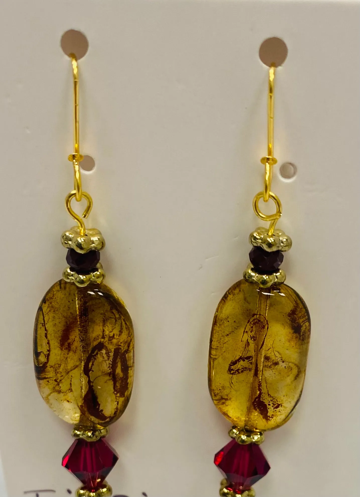 New ! Tania Snihur gold jewelry earrings