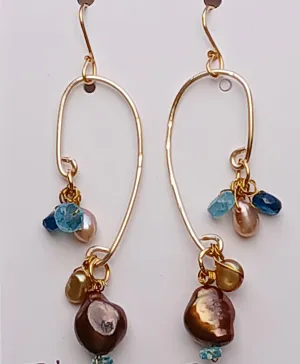 New ! Tania Snihur gold jewelry earrings