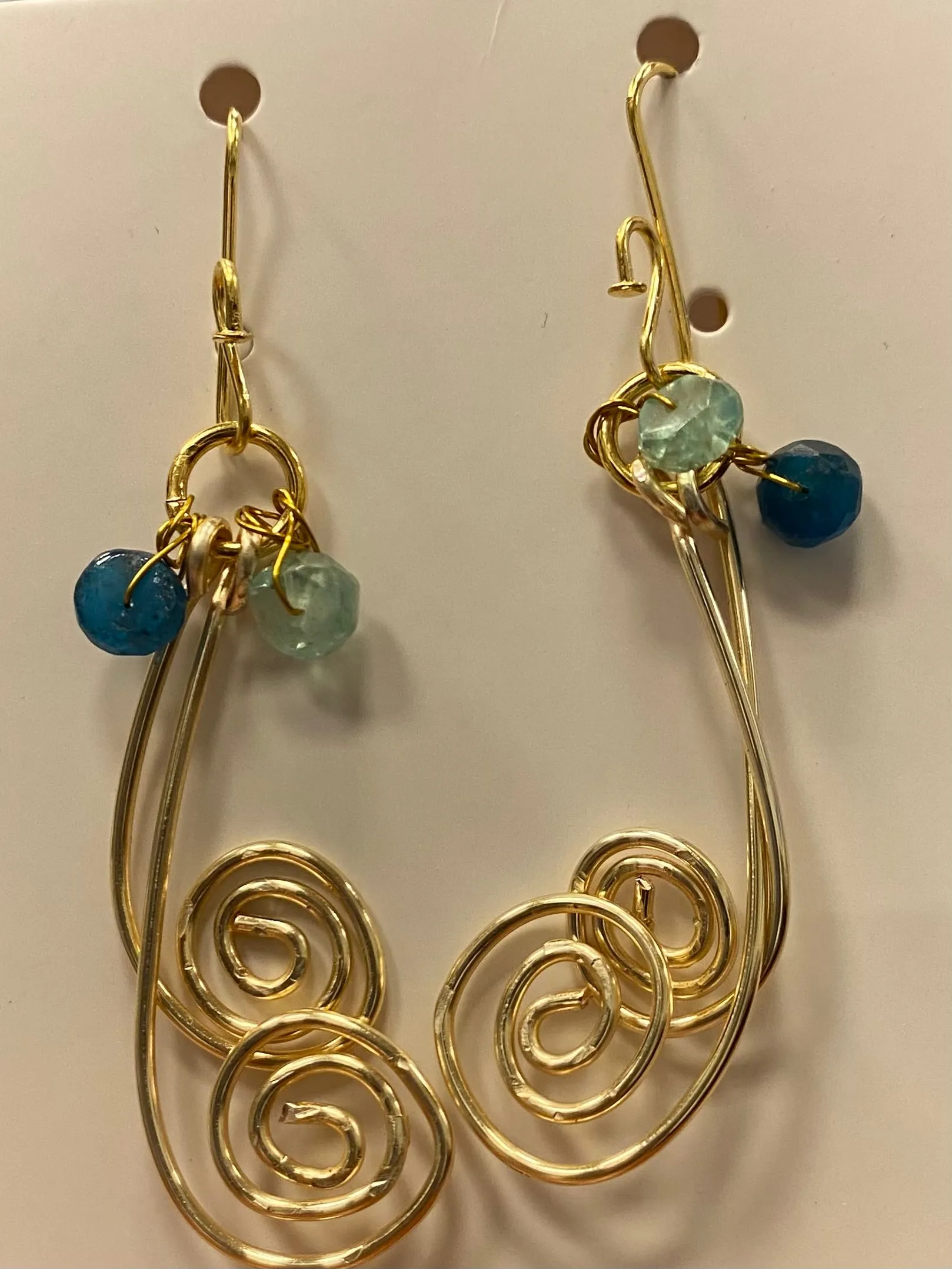 New ! Tania Snihur gold jewelry earrings