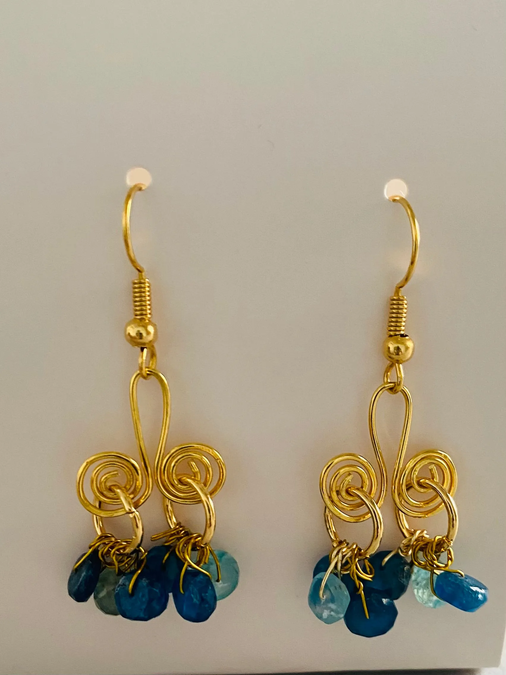 New ! Tania Snihur gold jewelry earrings