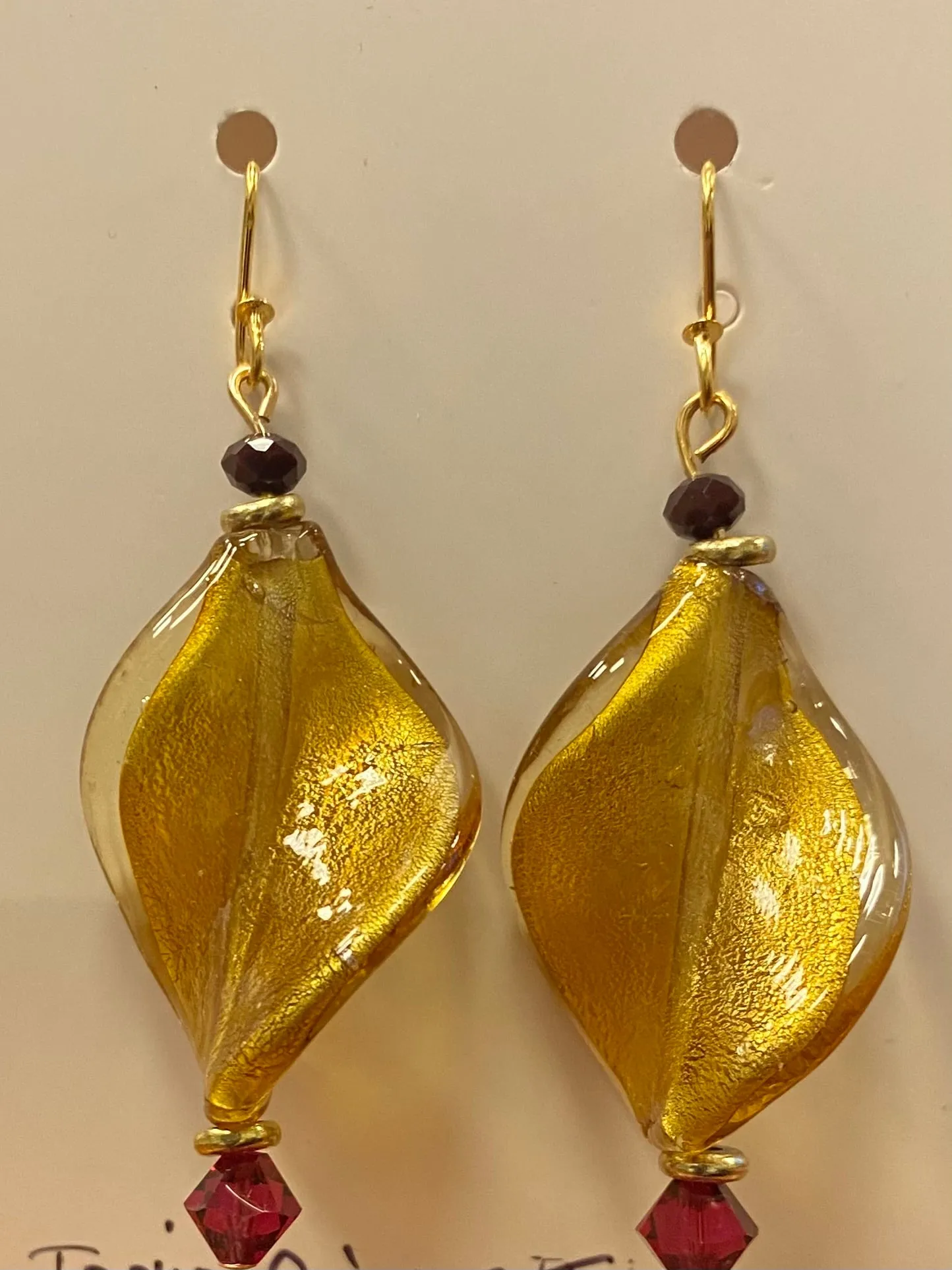 New ! Tania Snihur gold jewelry earrings