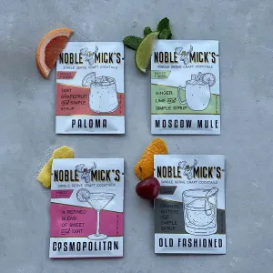 Noble Micks Single Serve drink mixes
