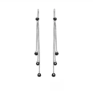 Noir Black Diamond Briolettes Earrings