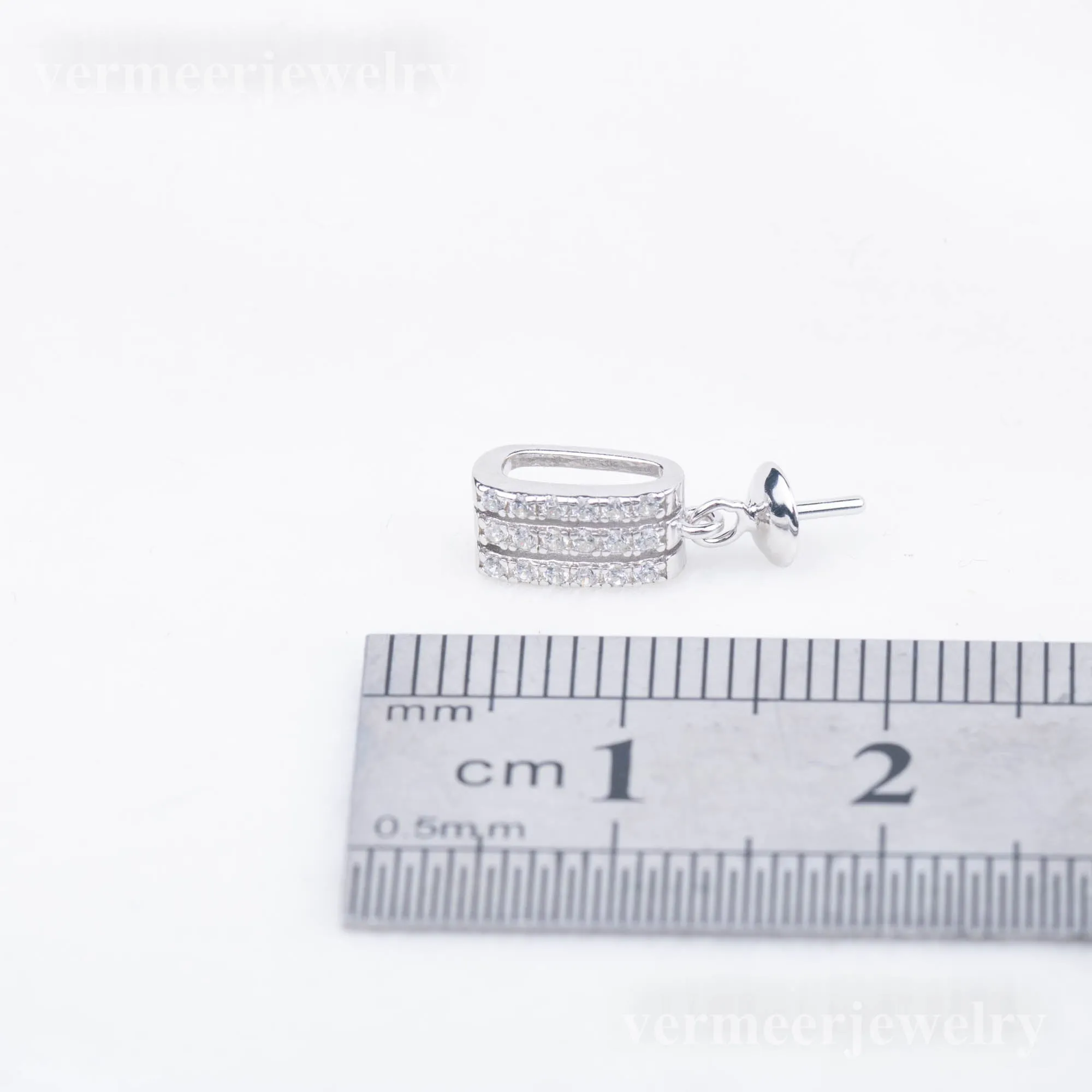 P020933 DIY 7-9mm Natural Freshwater pearl pendant accessory 925 sterling silver engagement jewelry necklace for women