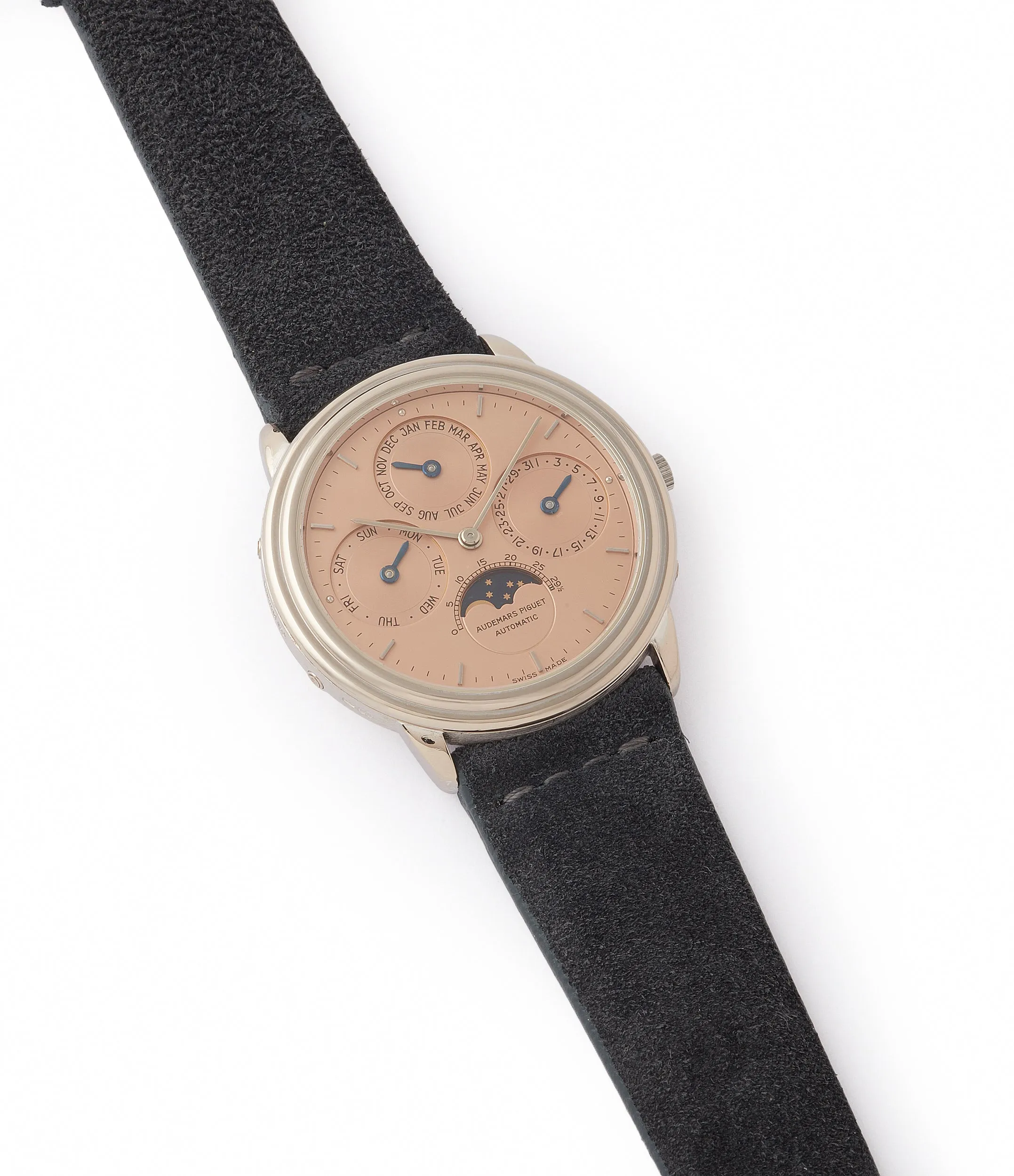 Perpetual Calendar | Salmon Dial | Grey Gold