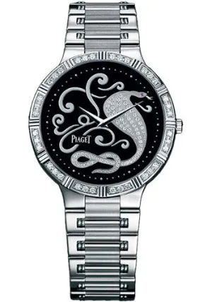 Piaget - Dancer Ultra-Thin - 38 mm - White Gold - Onyx Zodiac Watch G0A32195