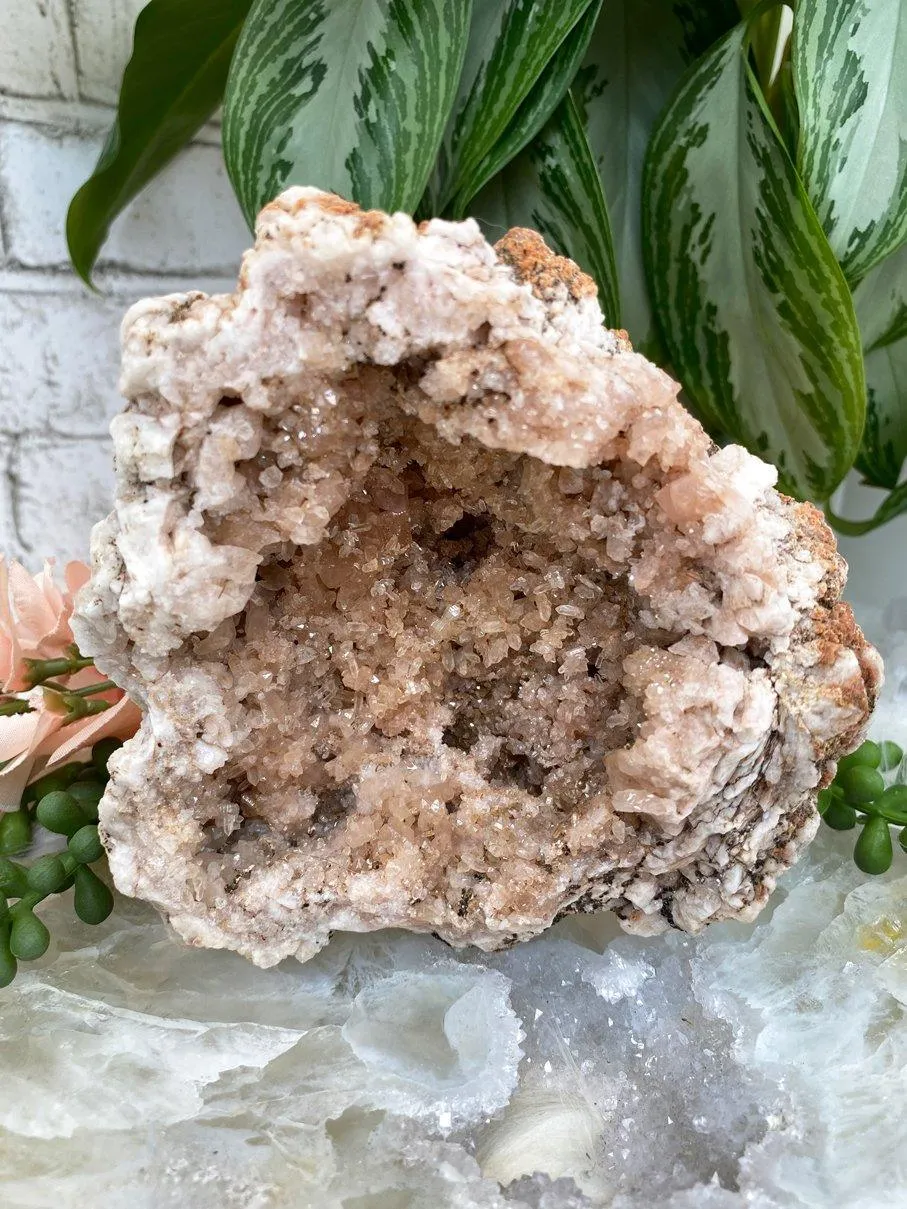 Pink Amethyst Geode Crystals