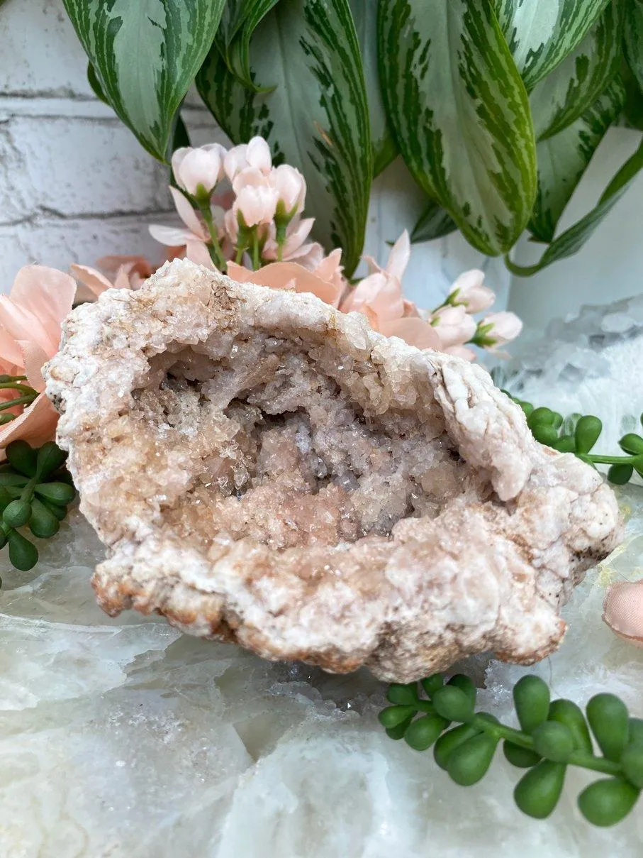 Pink Amethyst Geode Crystals