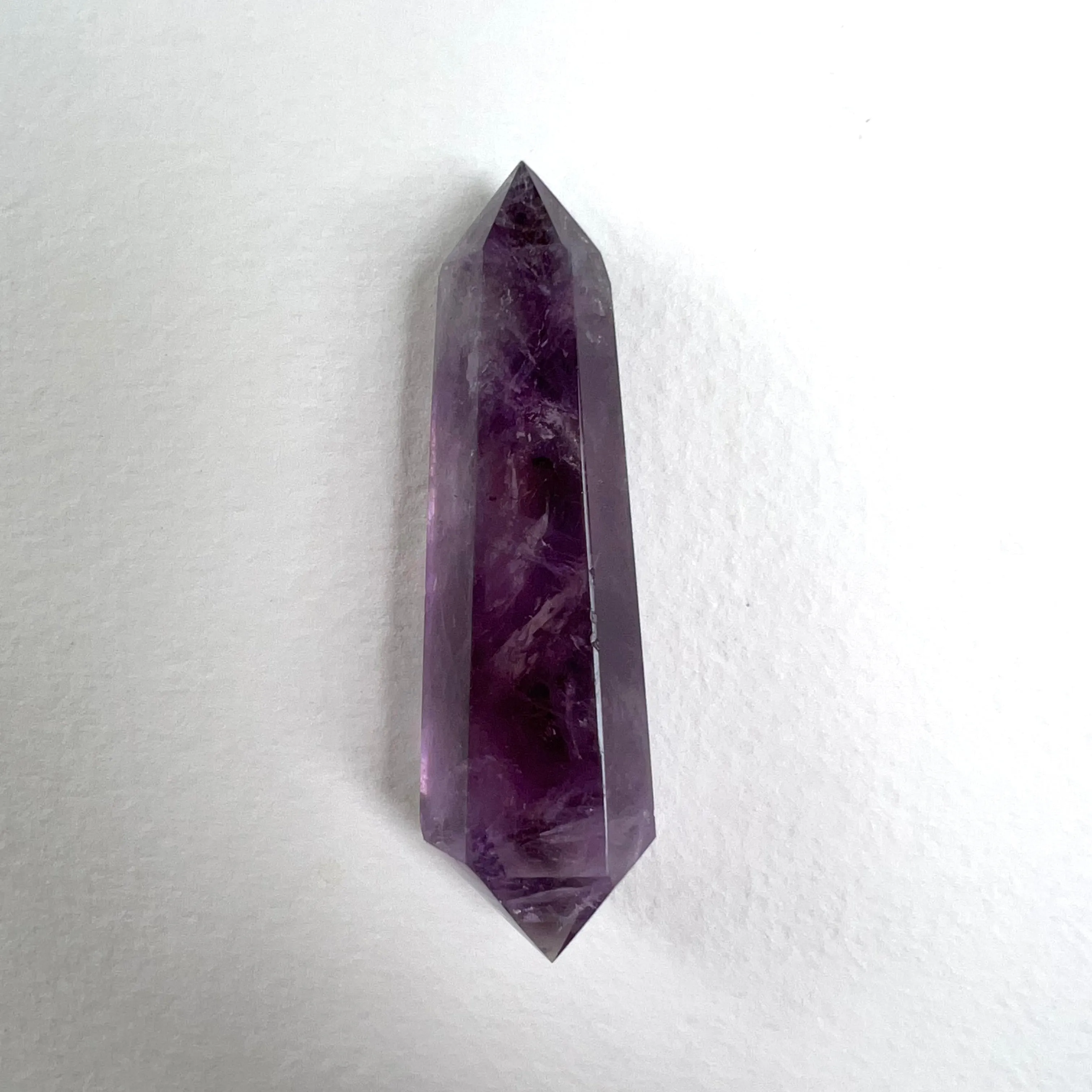 Polished Double Terminated Amethyst Point (#1MTT)