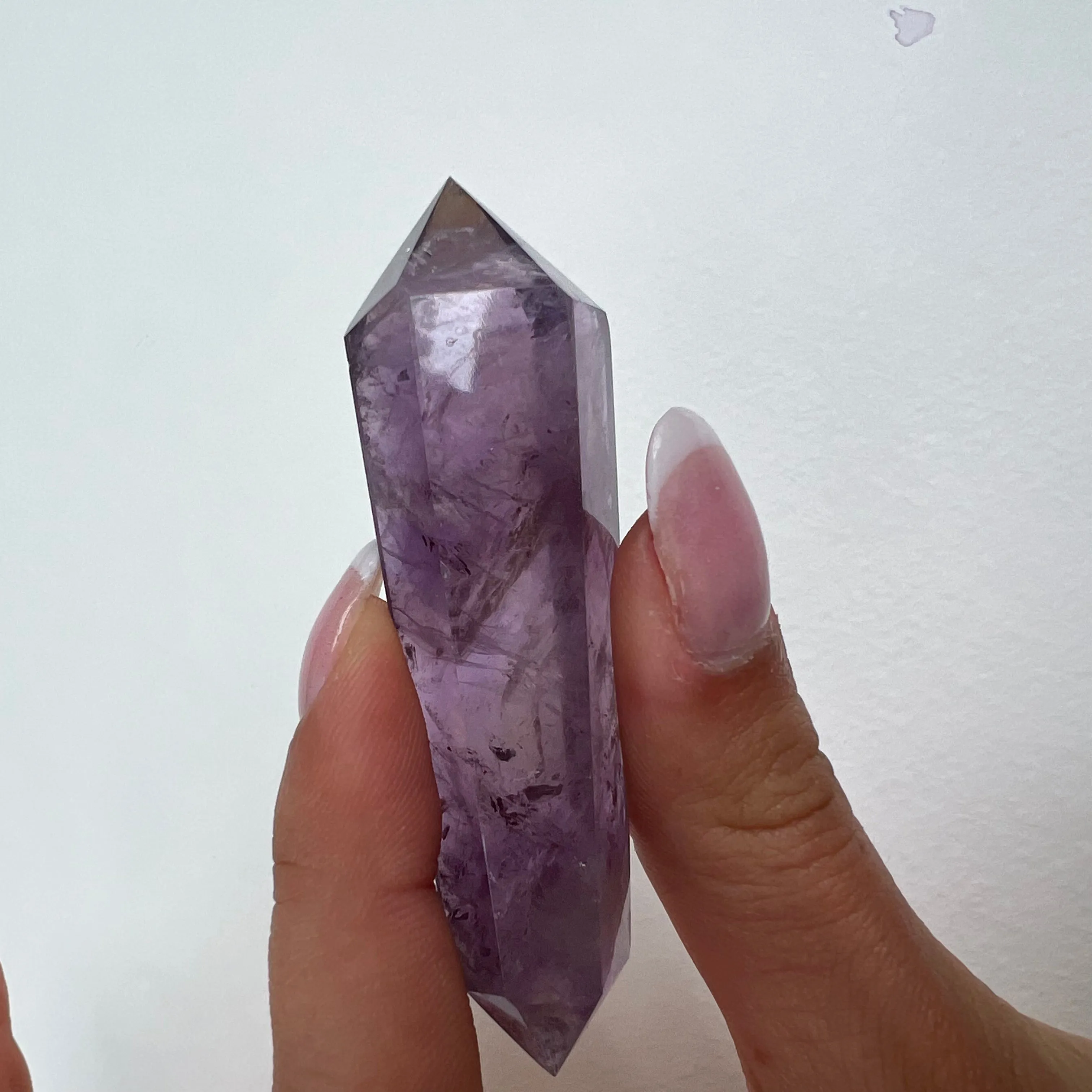 Polished Double Terminated Amethyst Point (#1MTT)