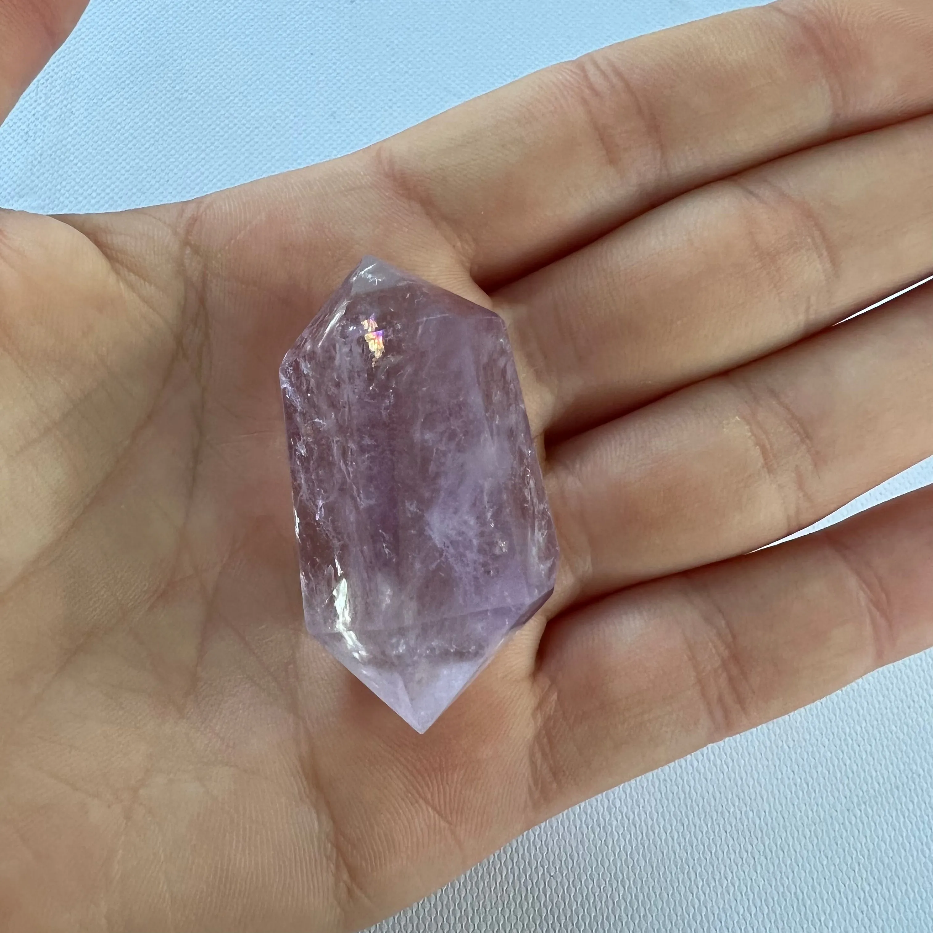 Polished Double Terminated Amethyst Point (#8MTT)