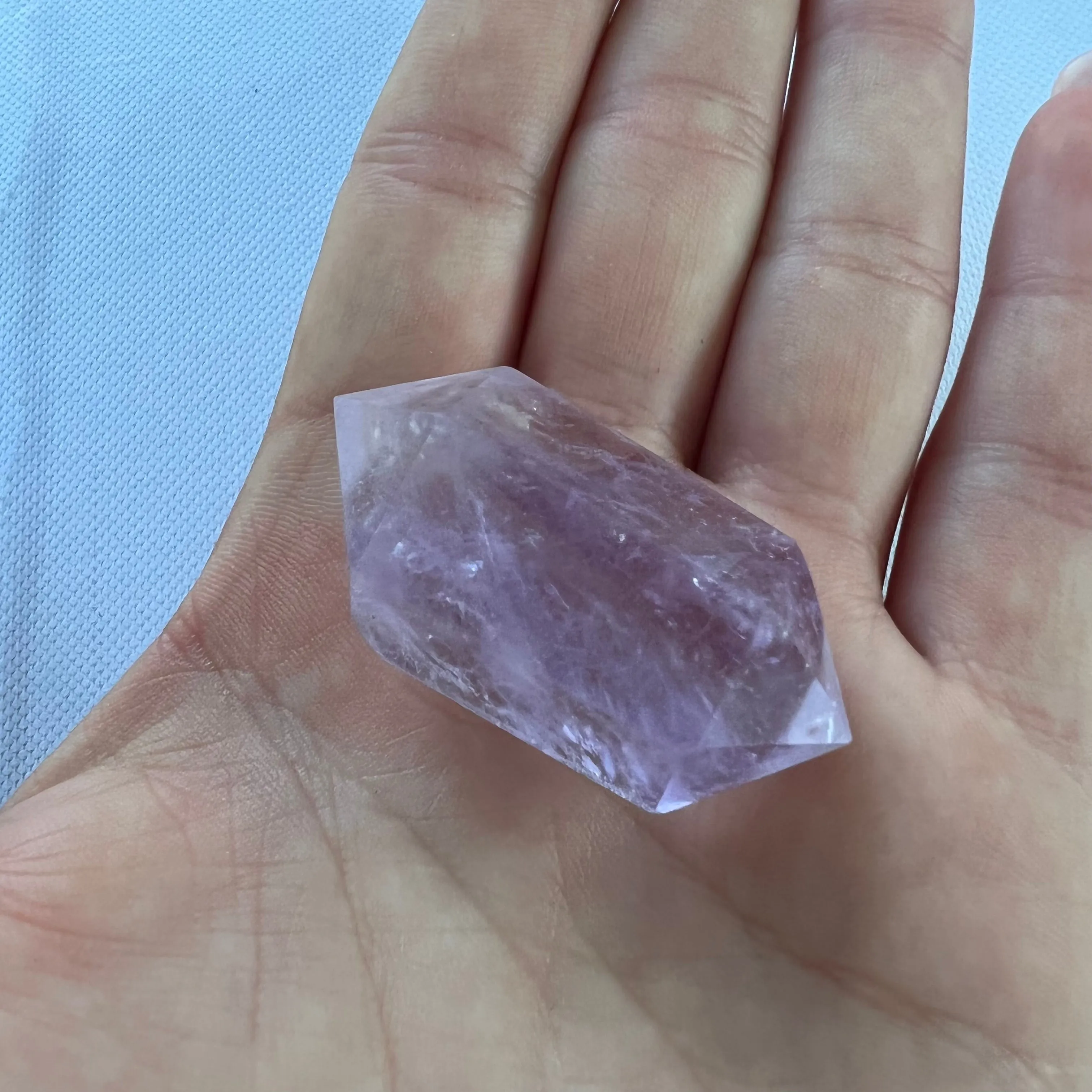 Polished Double Terminated Amethyst Point (#8MTT)