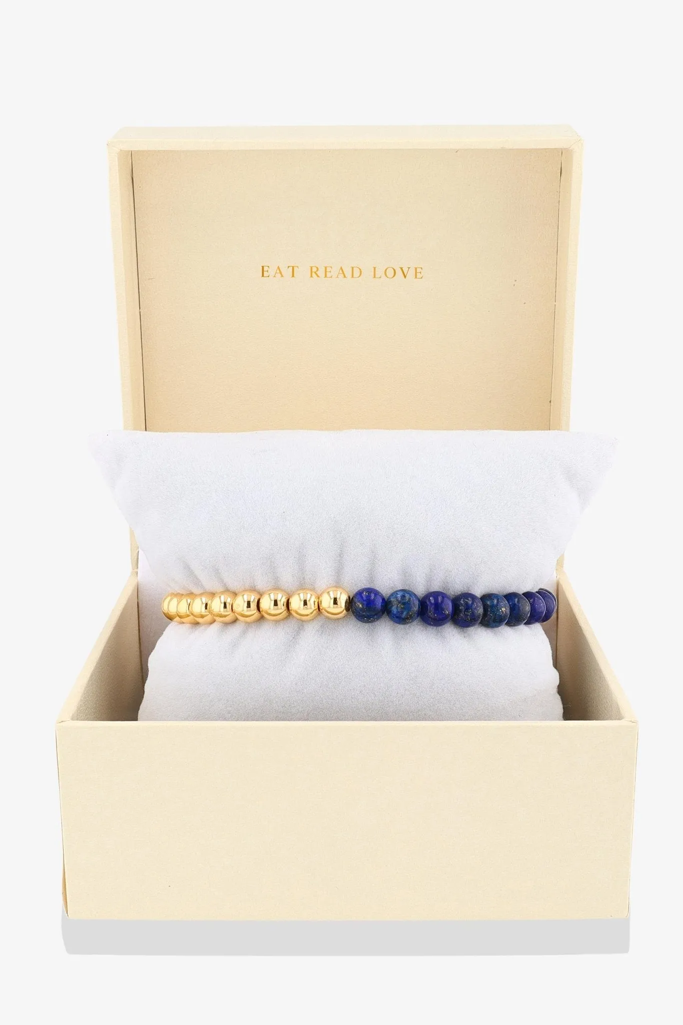 Queen of Wisdom REAL Gold Bracelet With Lapis Lazuli