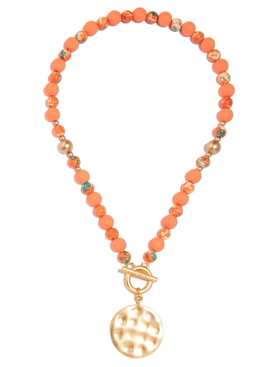 Rachel Beaded Charm Necklace