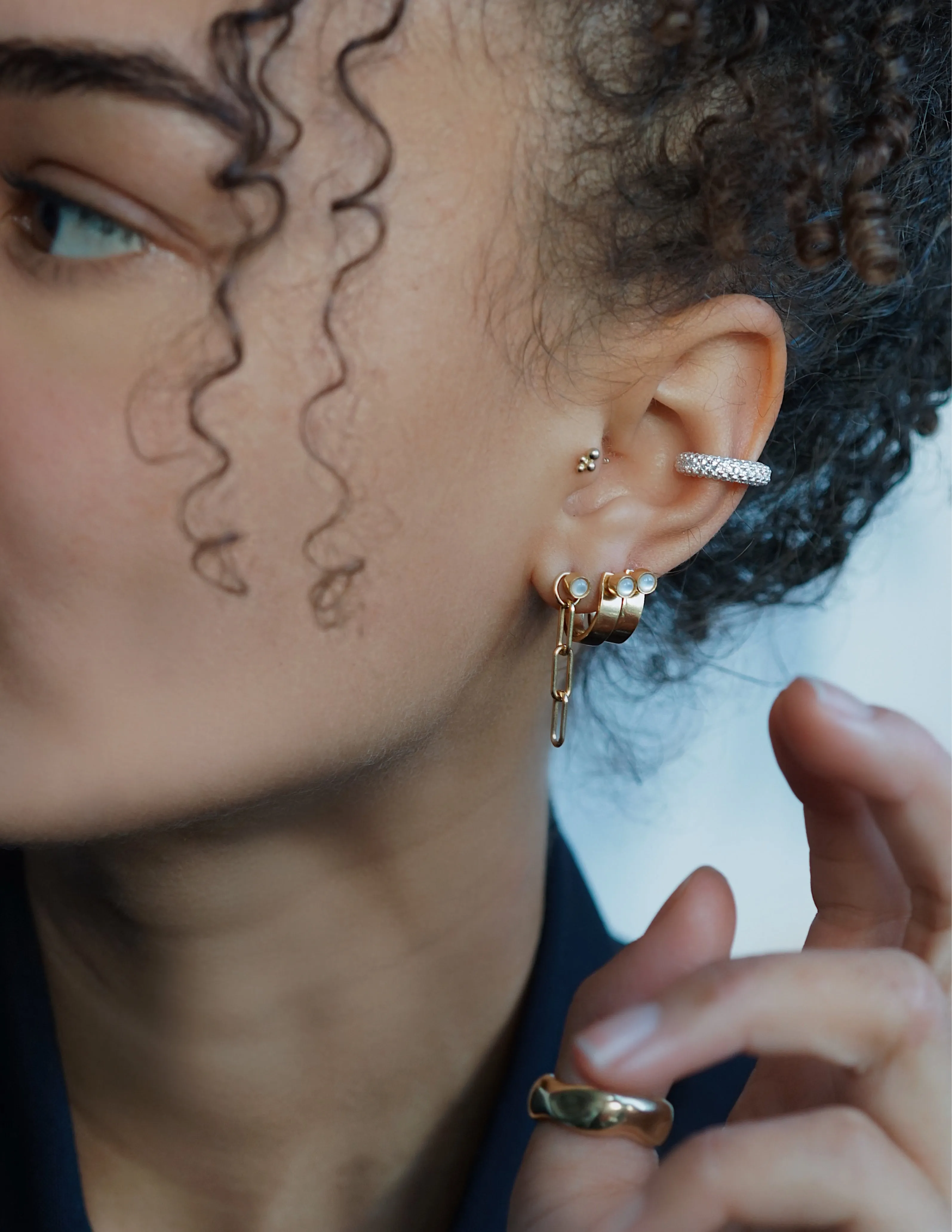 Rae Opal Earring <br>Gold Vermeil