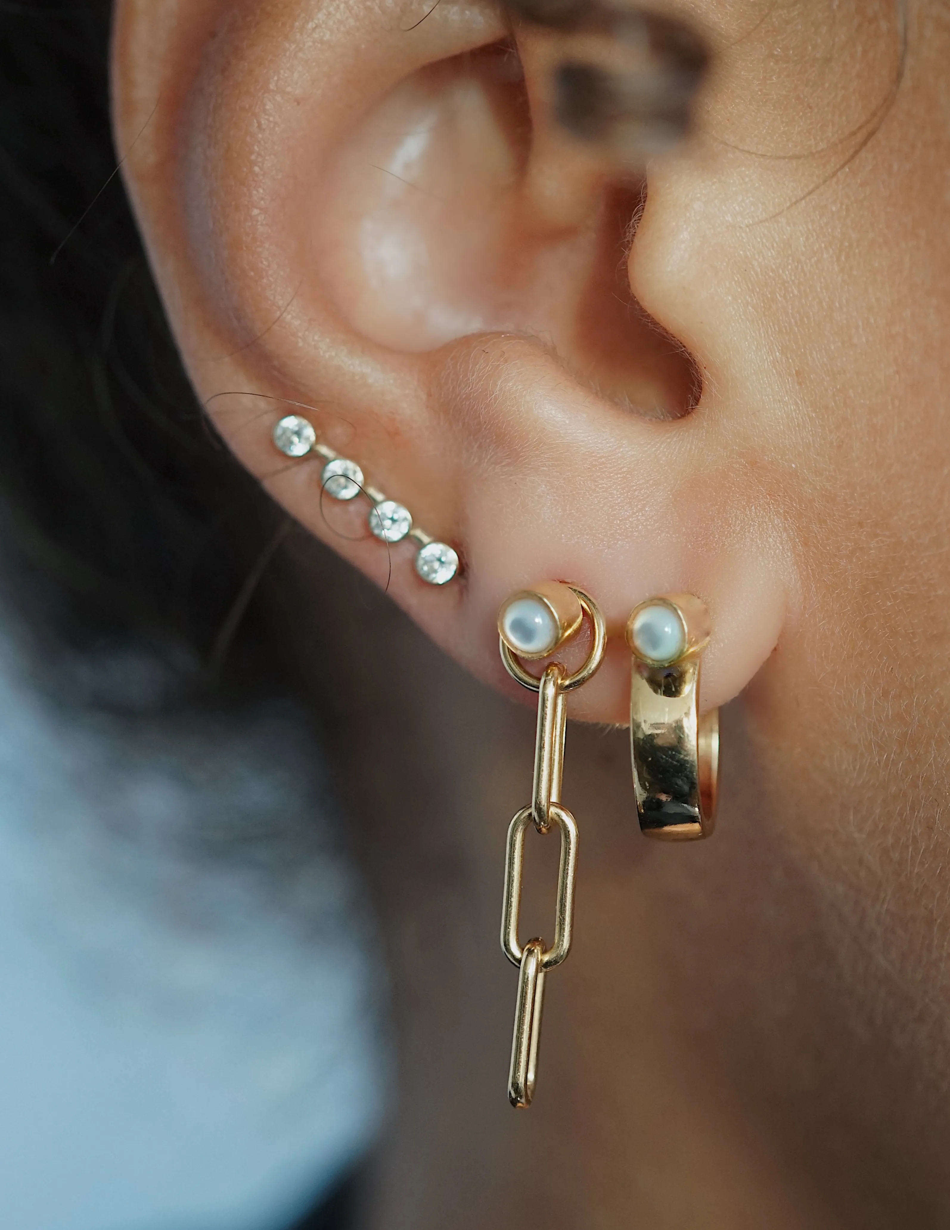 Rae Opal Earring <br>Gold Vermeil