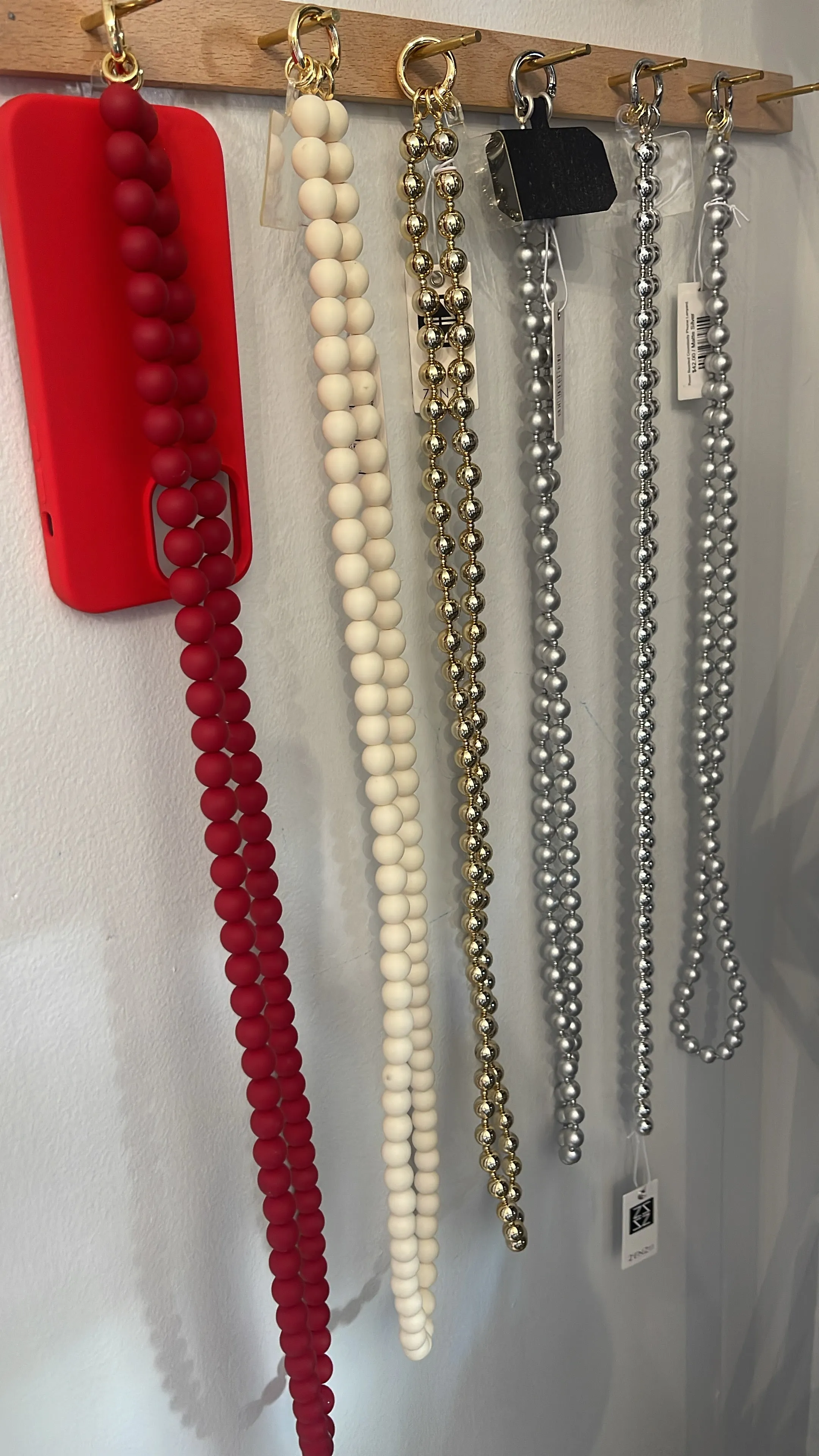 Resin Beaded Crossbody Phone Lanyard