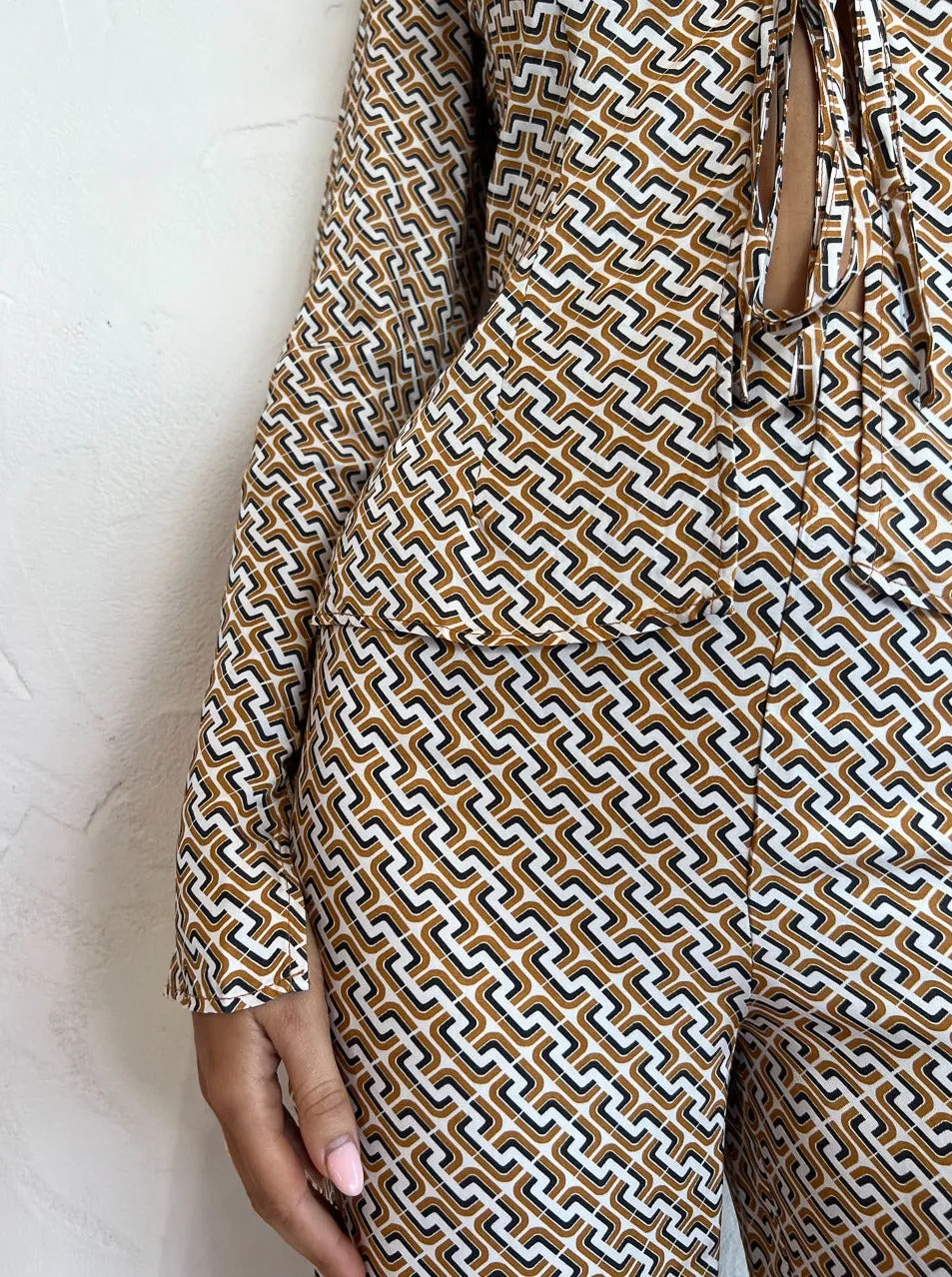 Roame Ria Pant in Mongram Print