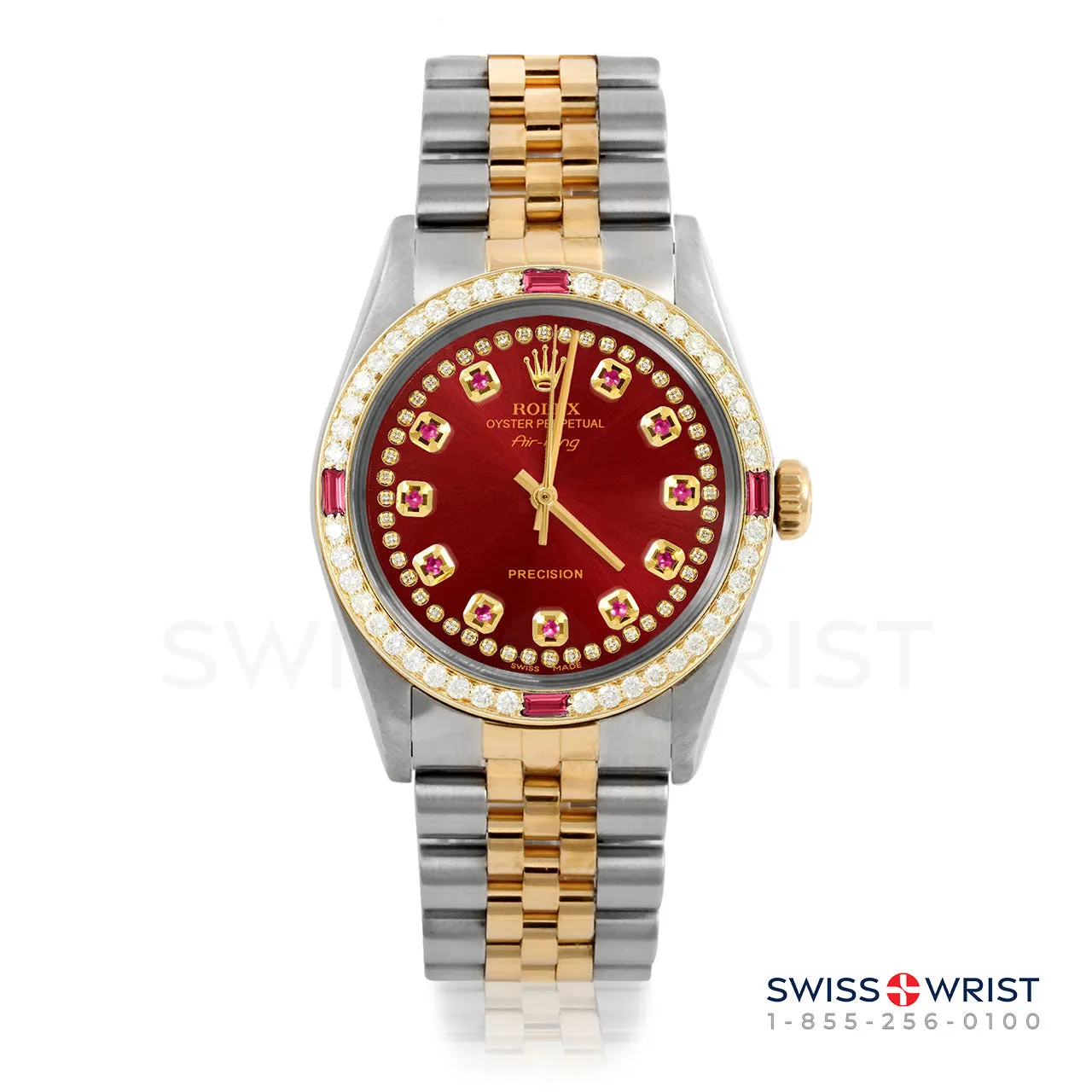 Rolex Air King 34mm | 5500-TT-RED-STRR-4RBY-JBL