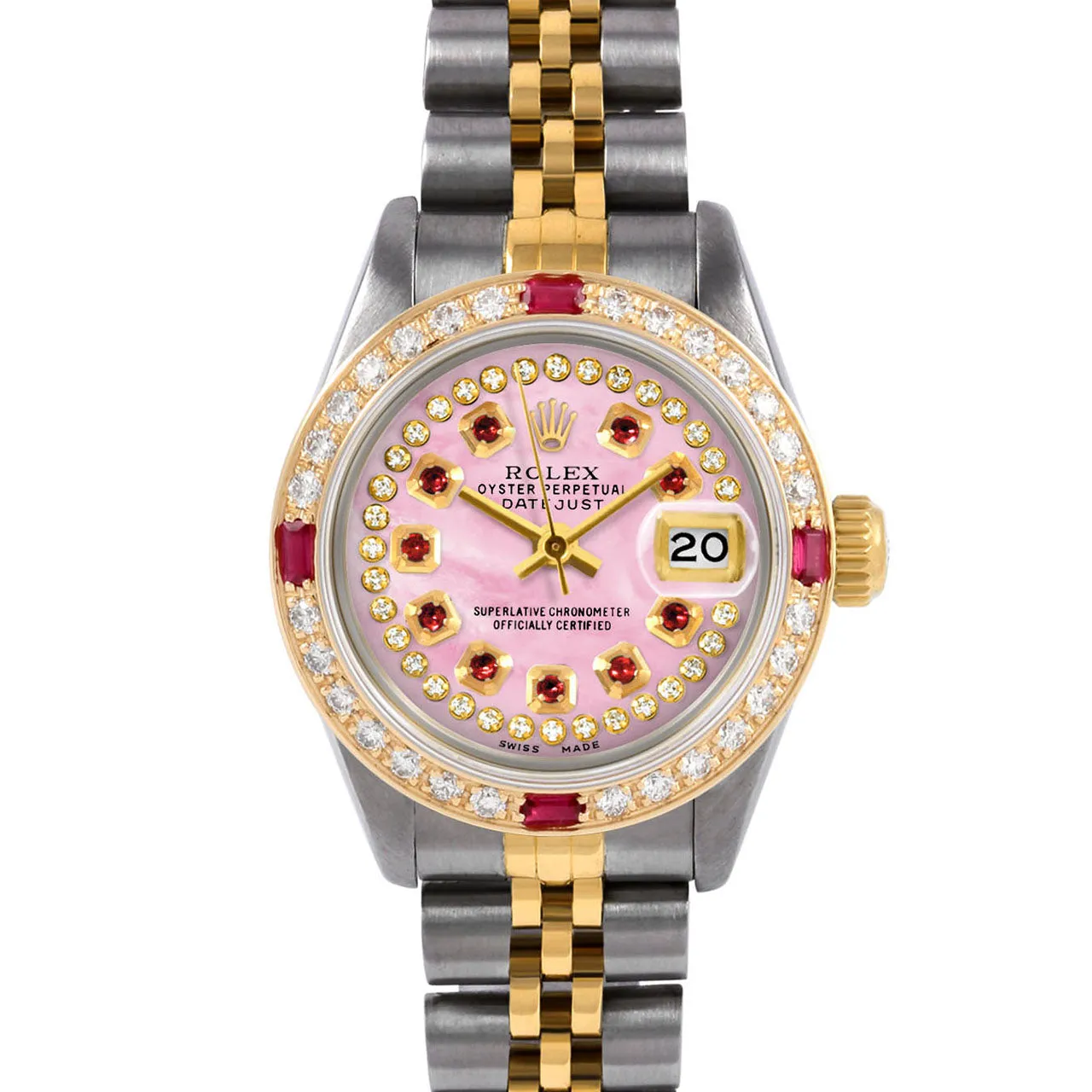 Rolex Datejust 26mm | 6917-TT-PMOP-STRR-4RBY-JBL