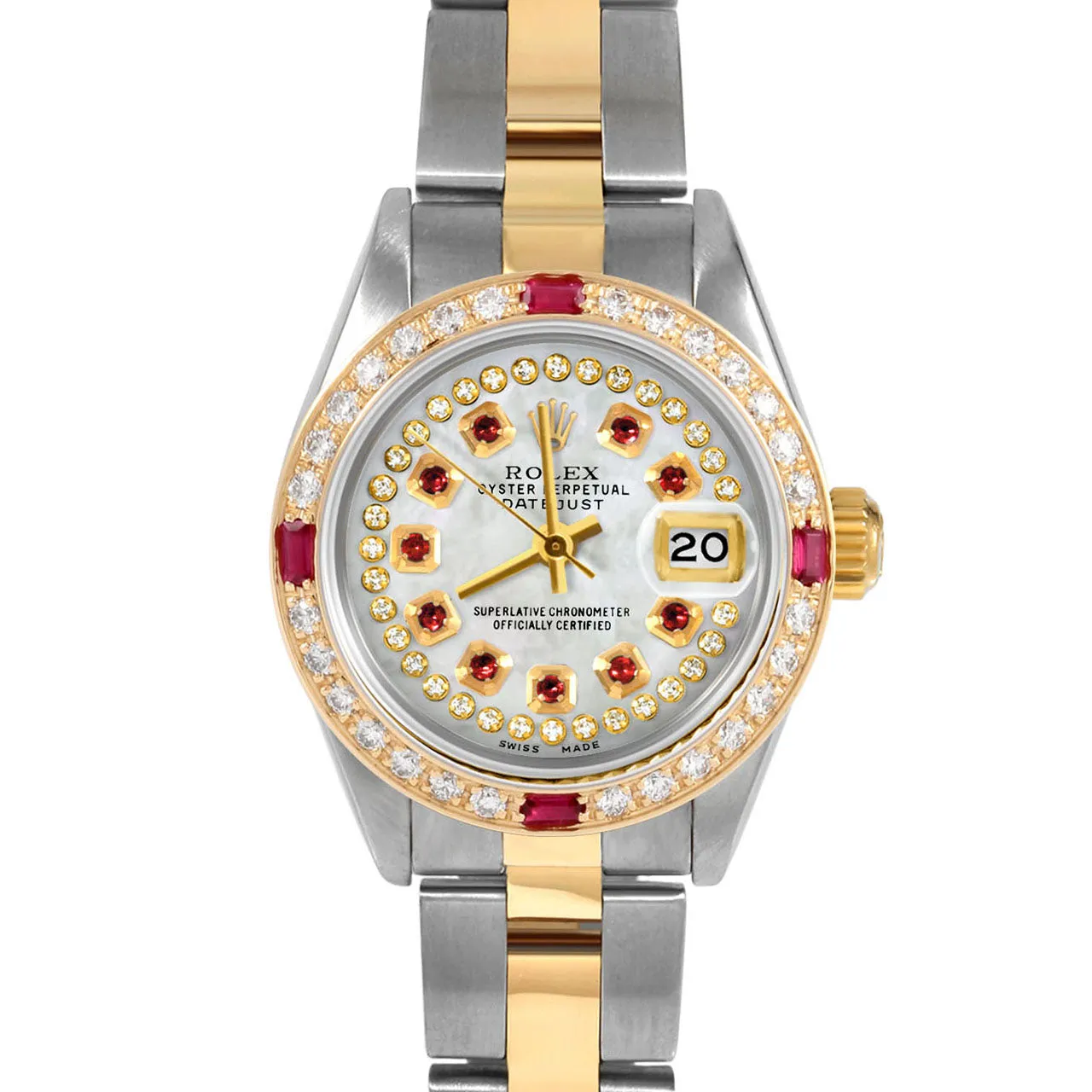 Rolex Datejust 26mm | 69173-WMOP-STRR-4RBY-OYS