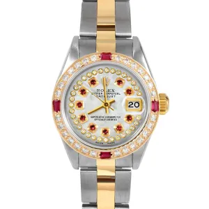 Rolex Datejust 26mm | 69173-WMOP-STRR-4RBY-OYS