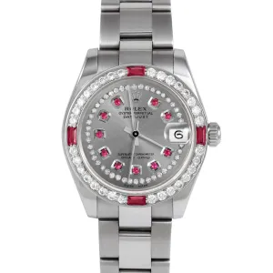 Rolex Datejust 31mm | 178274-SLT-STRR-4RBY-OYS
