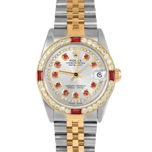 Rolex Datejust 31mm | 68273-SLV-STRR-4RBY-JBL