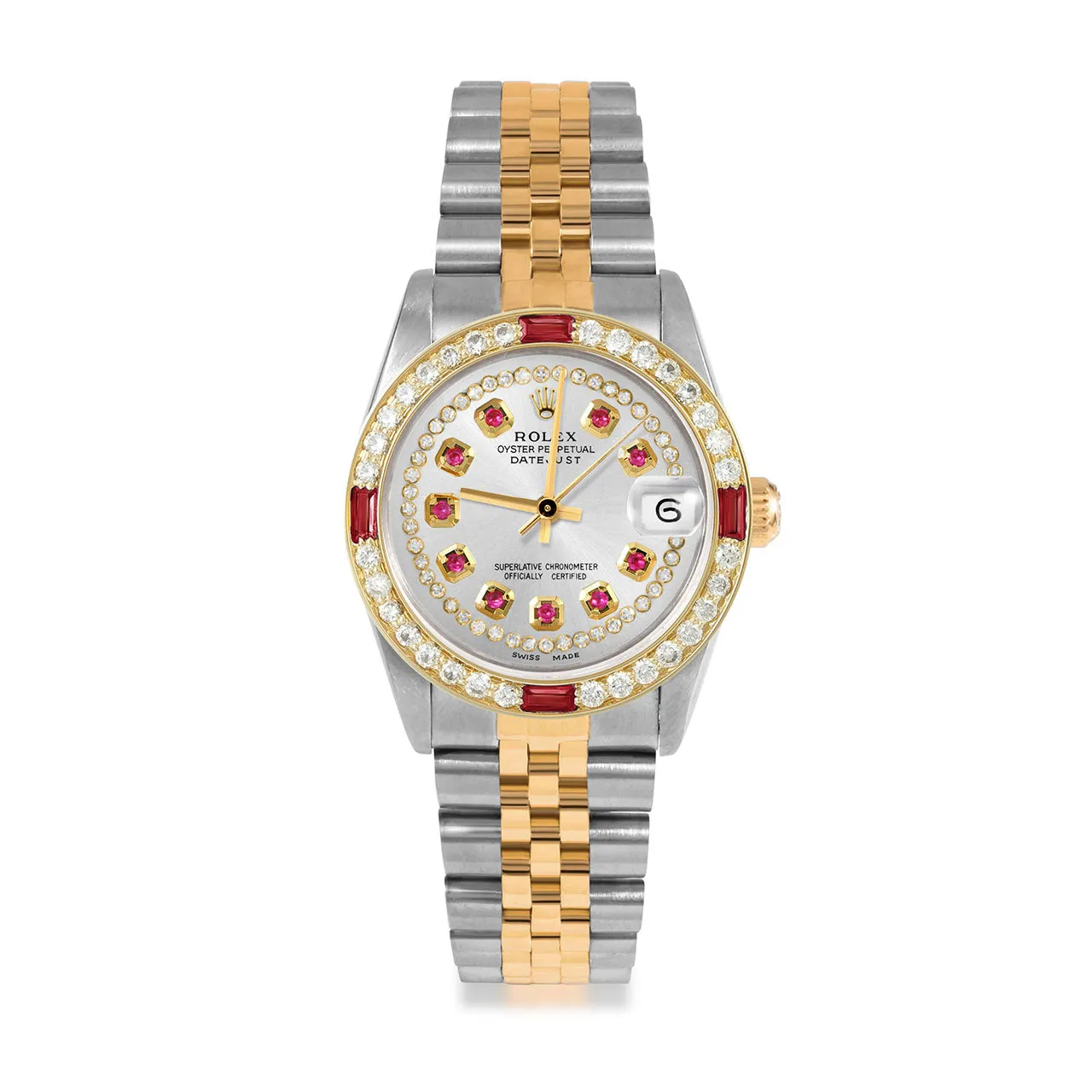Rolex Datejust 31mm | 68273-SLV-STRR-4RBY-JBL