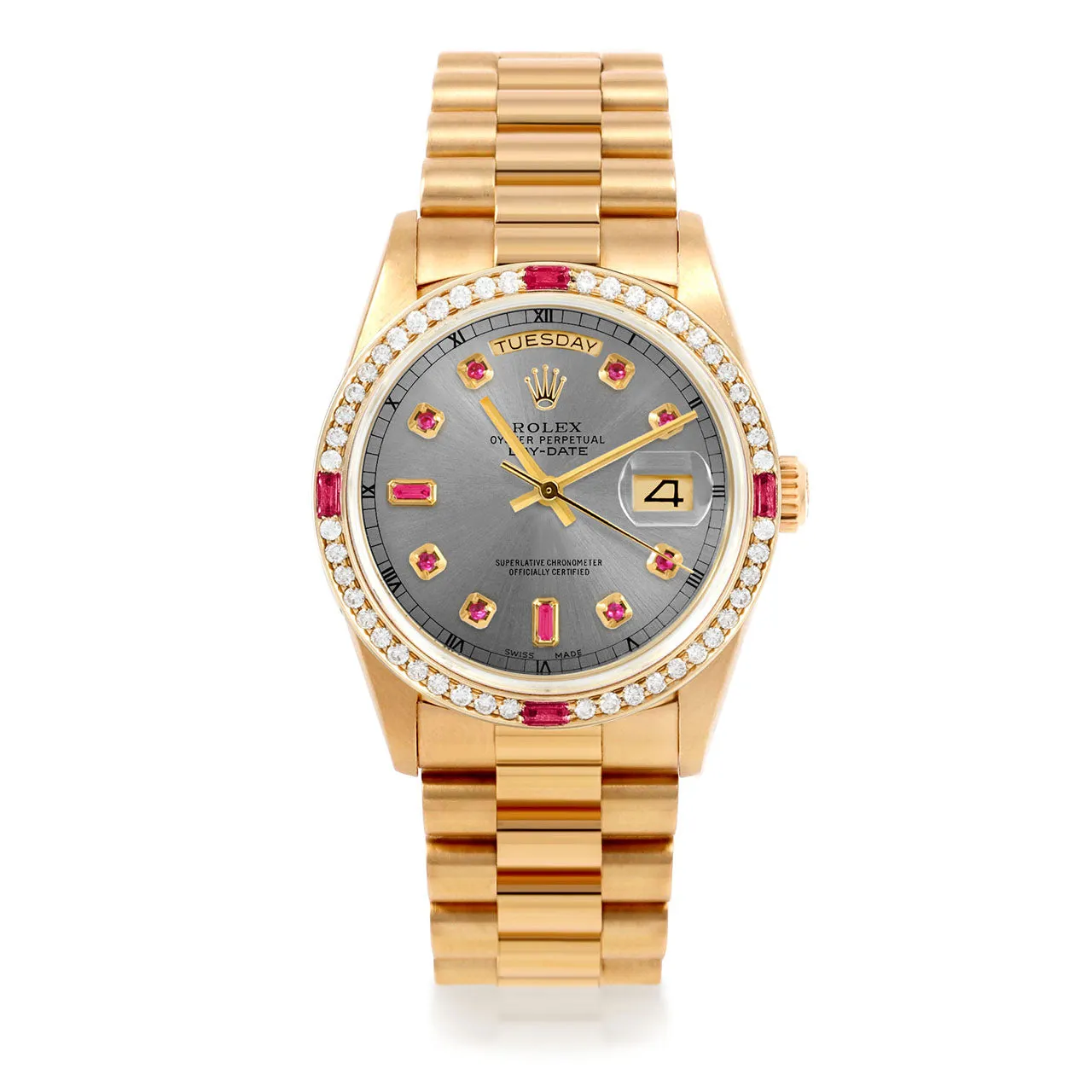 Rolex Day-Date 36mm | 18038-SLT-RBY-AM-4RBY-PRS