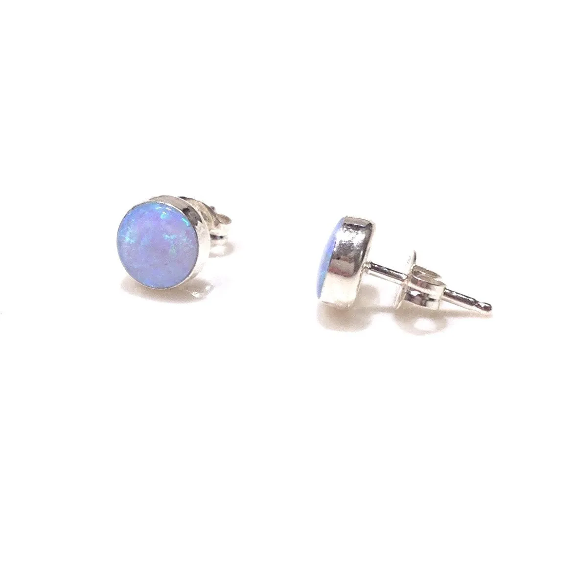 Round Blue Opal Posts