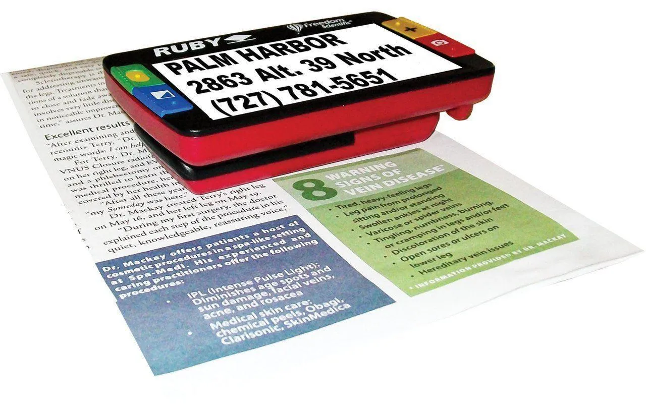 Ruby 4.3" SD Handheld Portable Video Magnifier