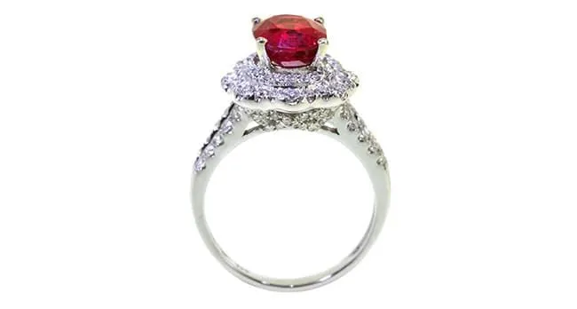 Ruby Diamond Ring 3.08ct