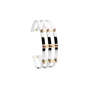 Ruby District Bracelet Silver, Gold
