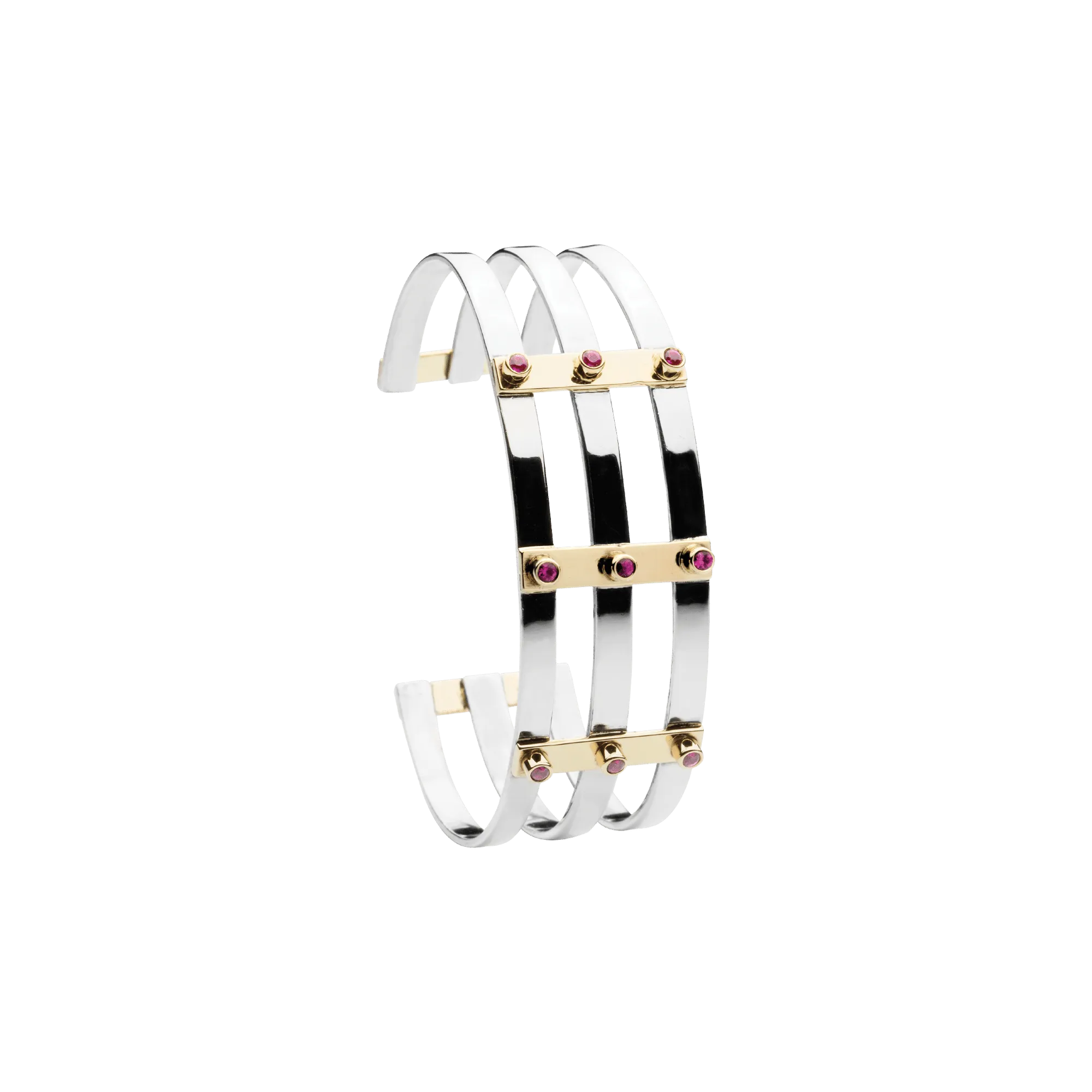 Ruby District Bracelet Silver, Gold