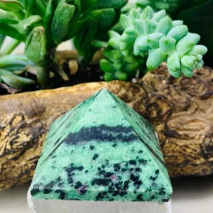 Ruby in Zoisite Pyramid - Medium