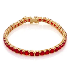 Ruby Single Row Tennis Bracelet