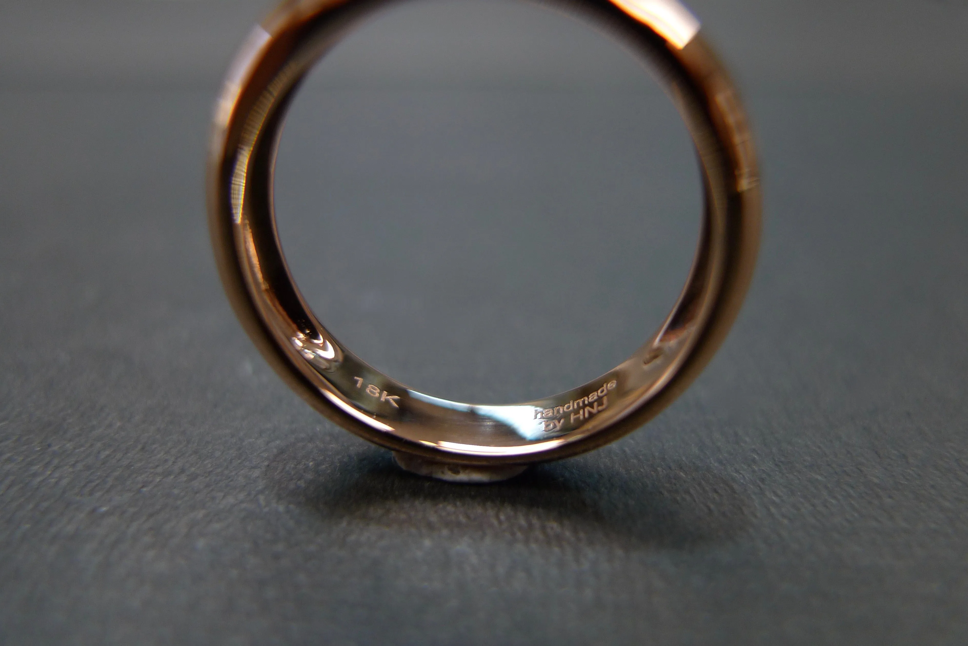 Ruby Wedding Polka Dot Ring in 18K Rose Gold
