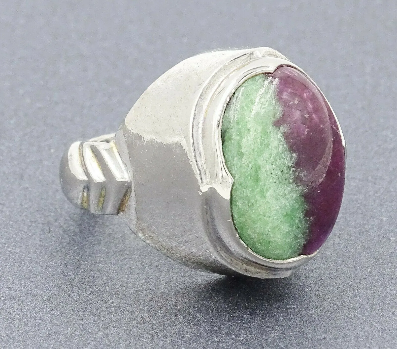 Ruby Zoisite 925 Sterling Silver Ring