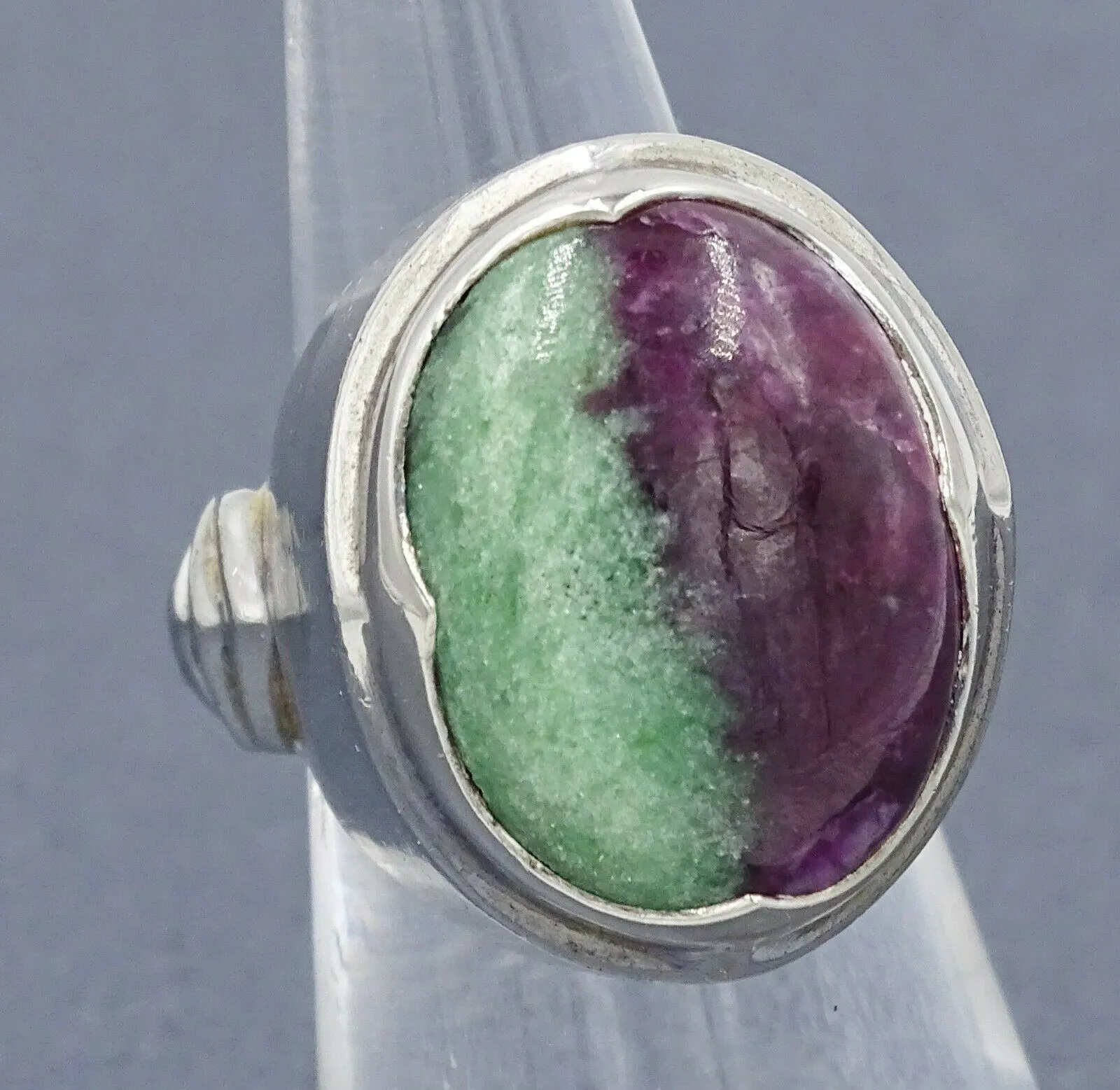 Ruby Zoisite 925 Sterling Silver Ring