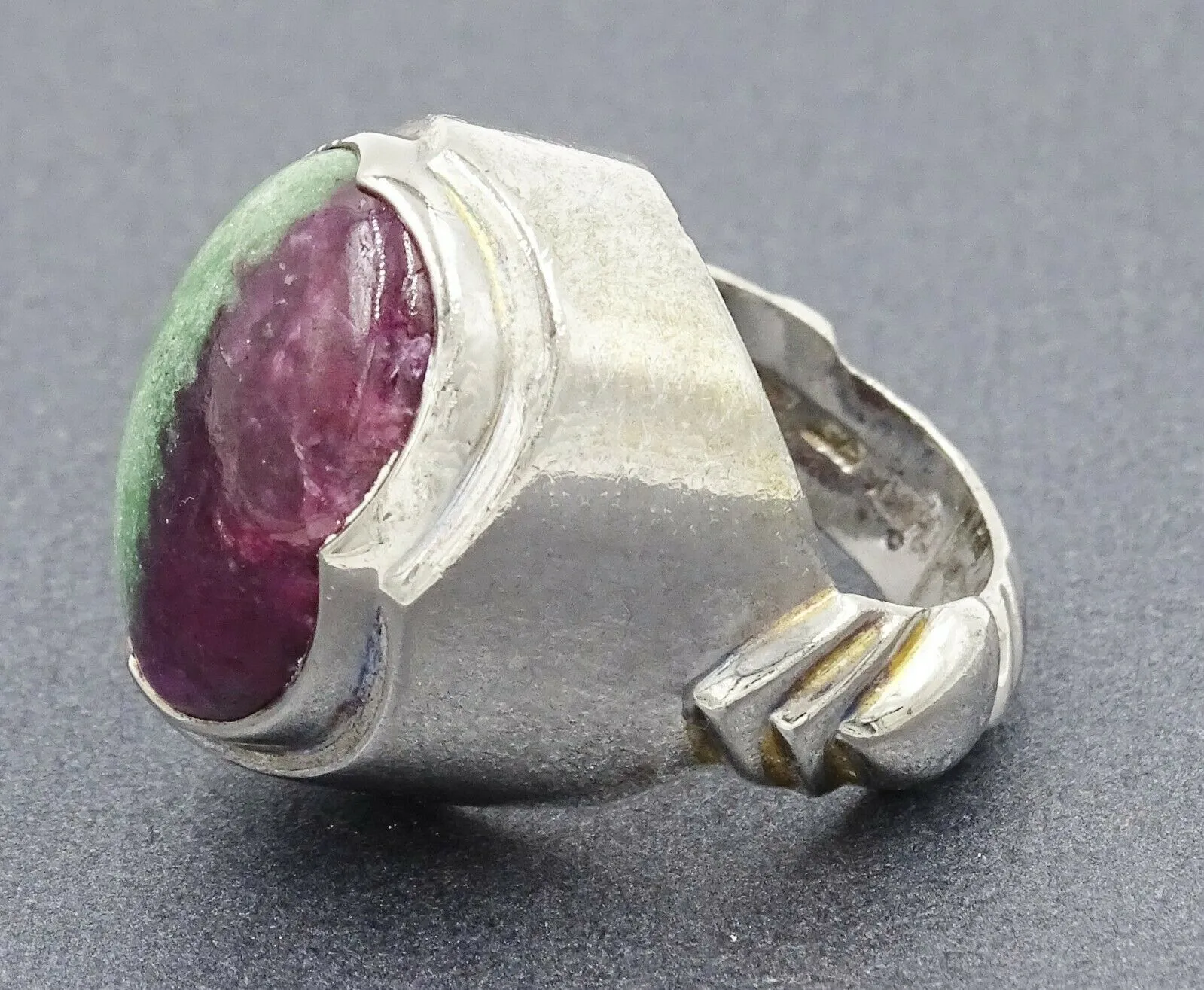 Ruby Zoisite 925 Sterling Silver Ring
